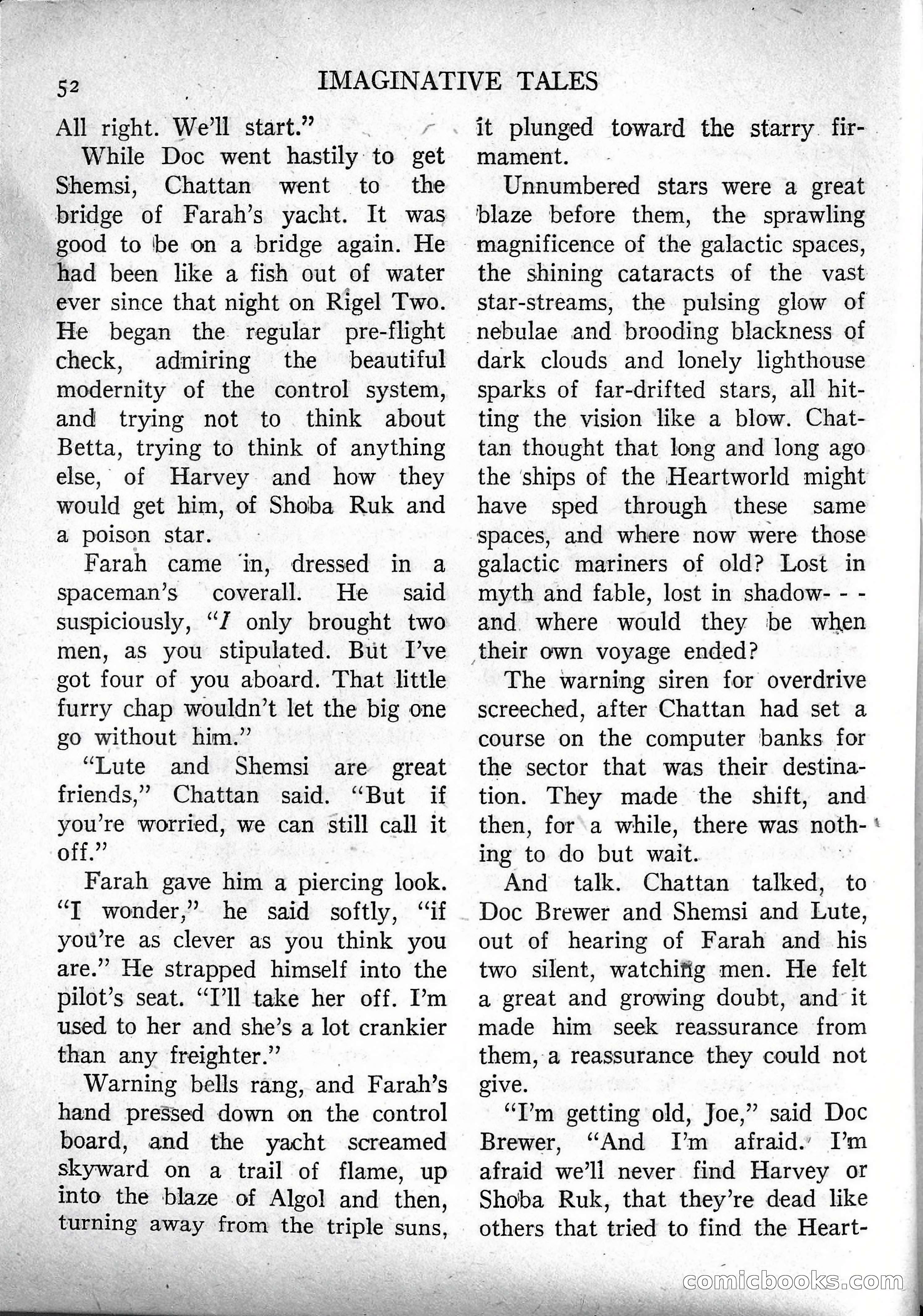 Imaginative Tales, March 1957 — page 52 of 132