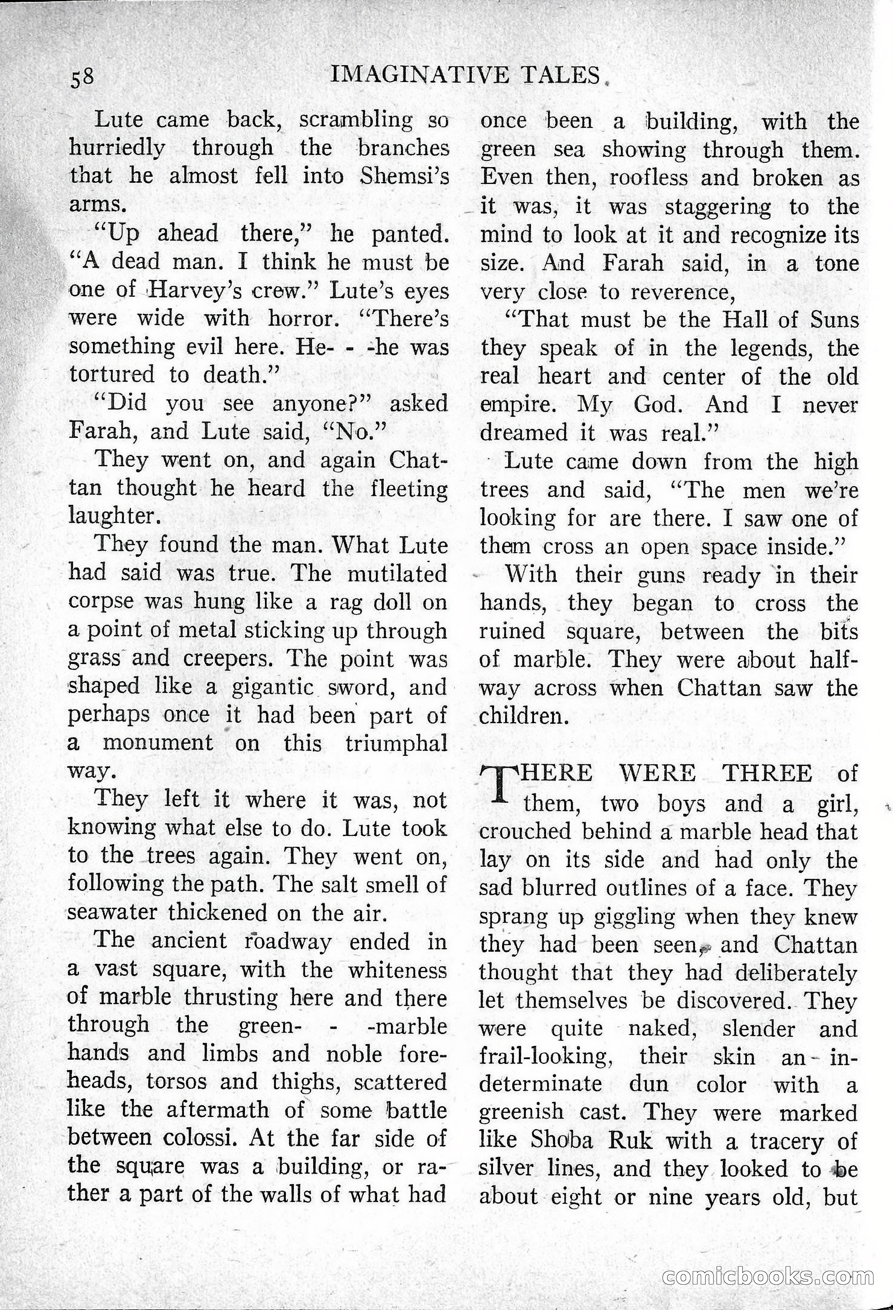 Imaginative Tales, March 1957 — page 58 of 132