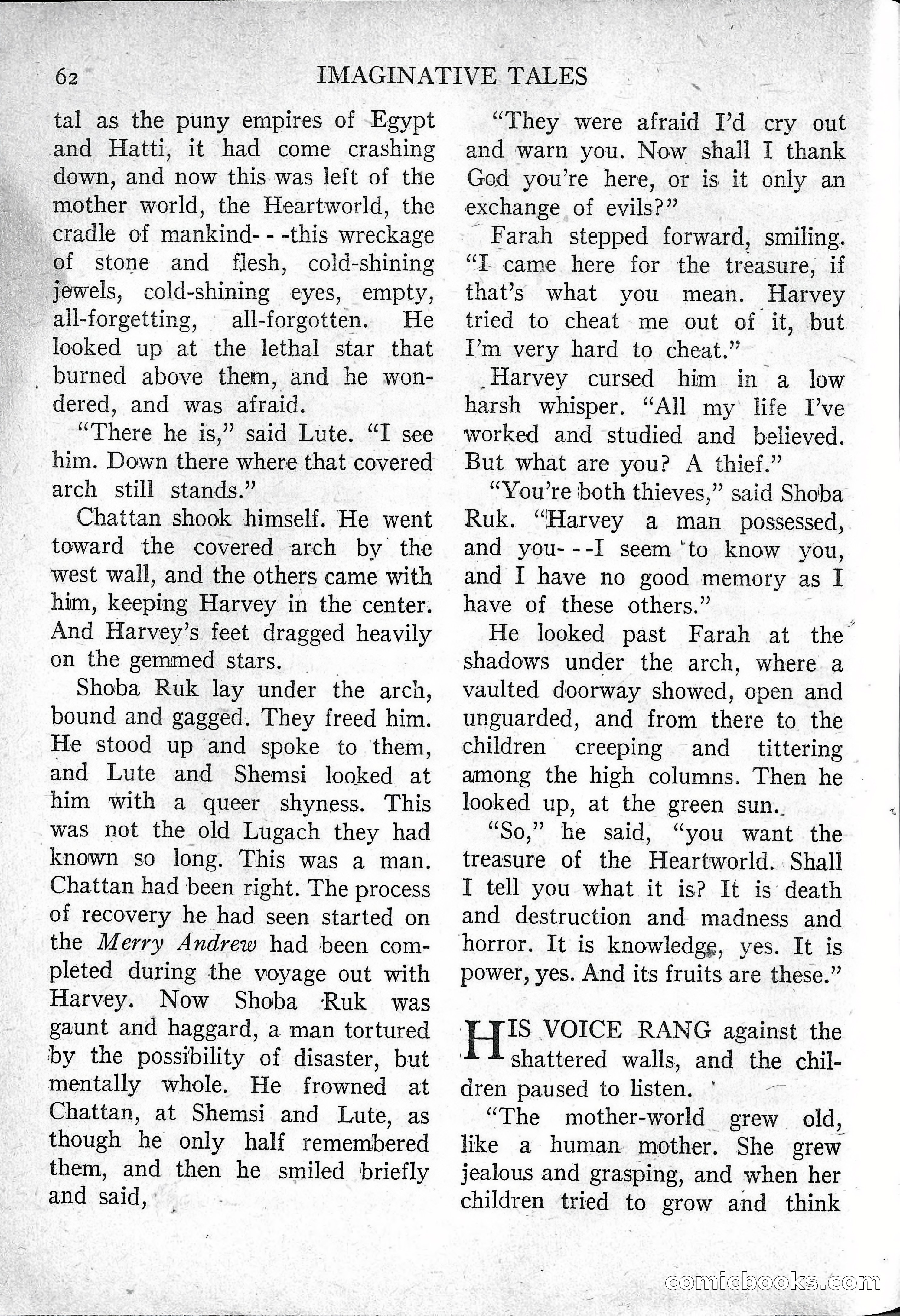 Imaginative Tales, March 1957 — page 62 of 132
