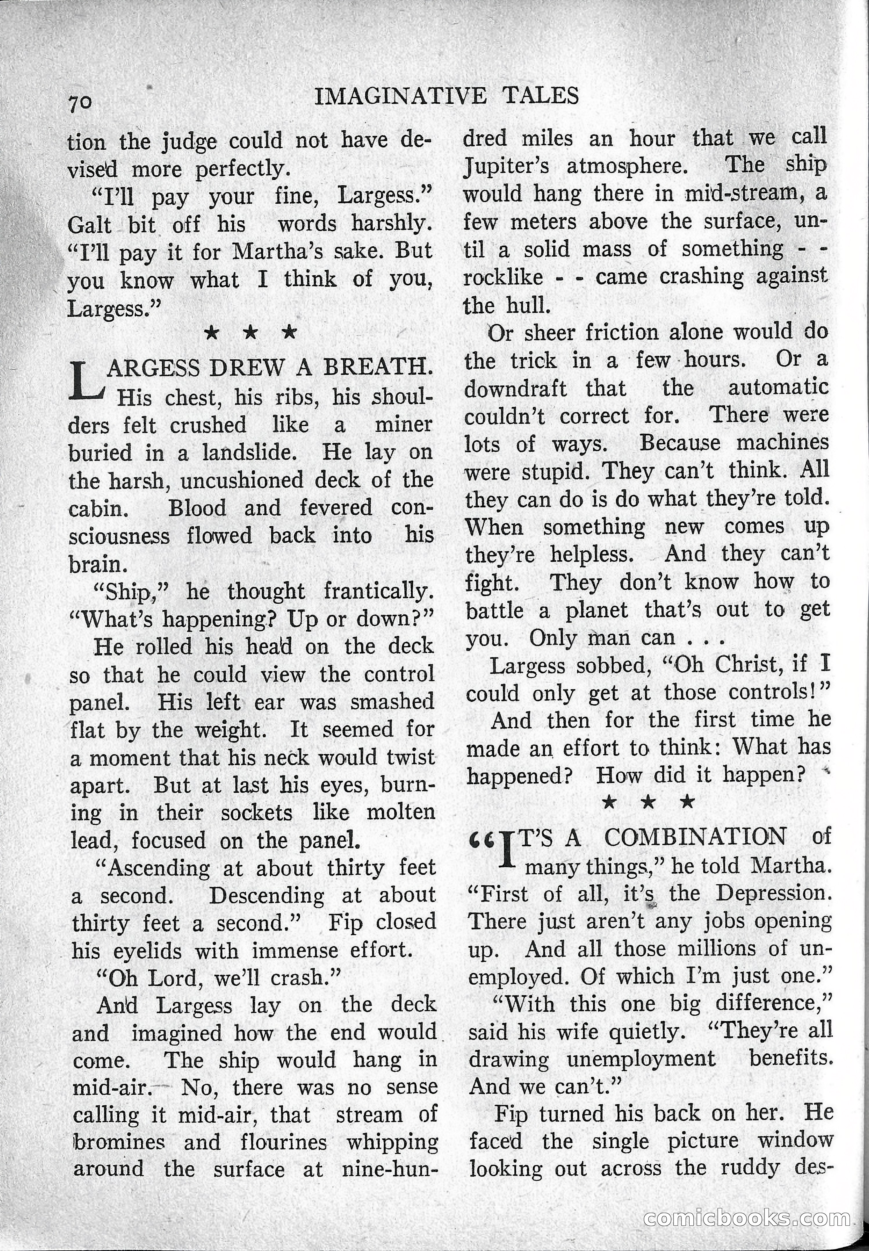 Imaginative Tales, March 1957 — page 70 of 132