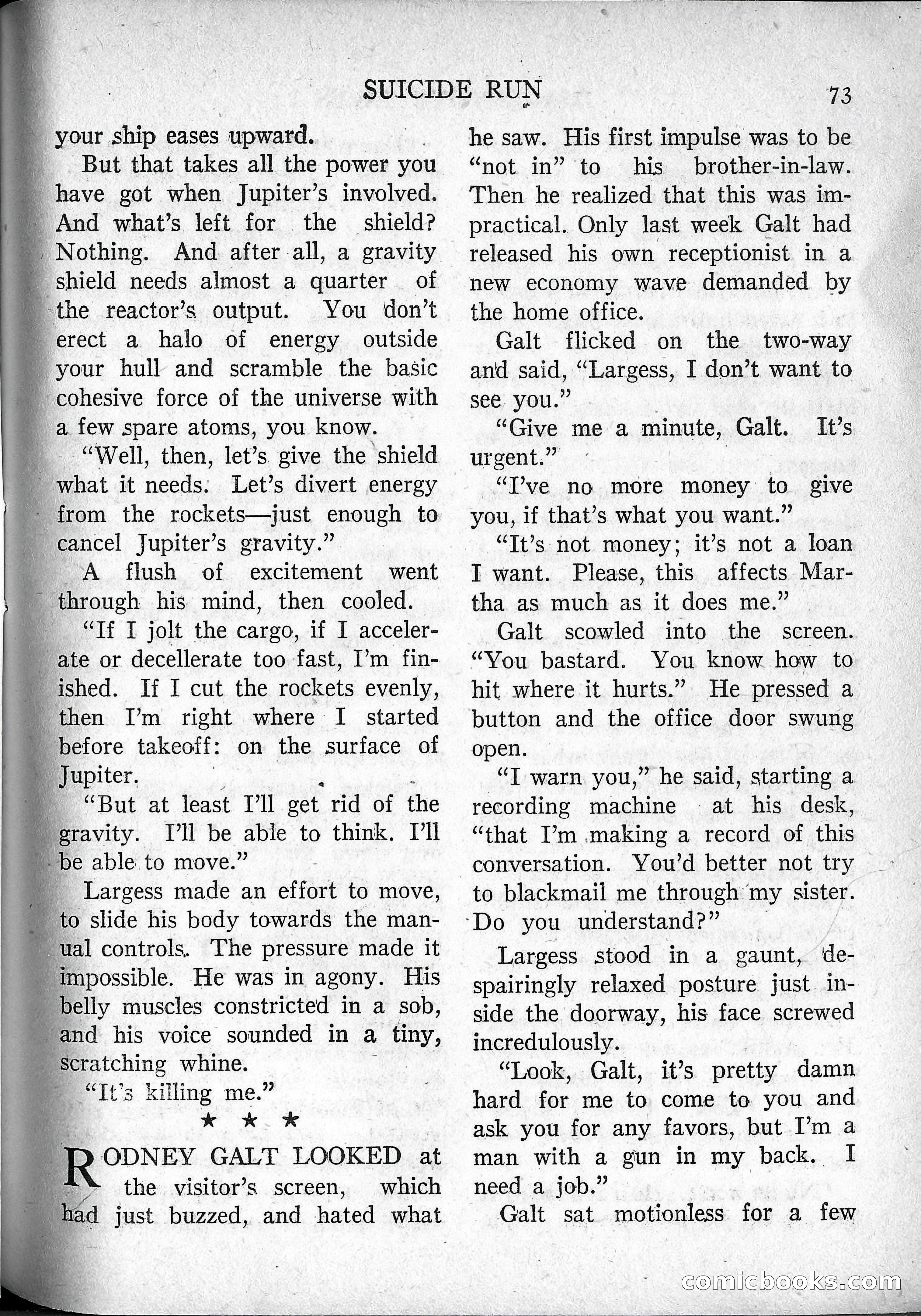 Imaginative Tales, March 1957 — page 73 of 132