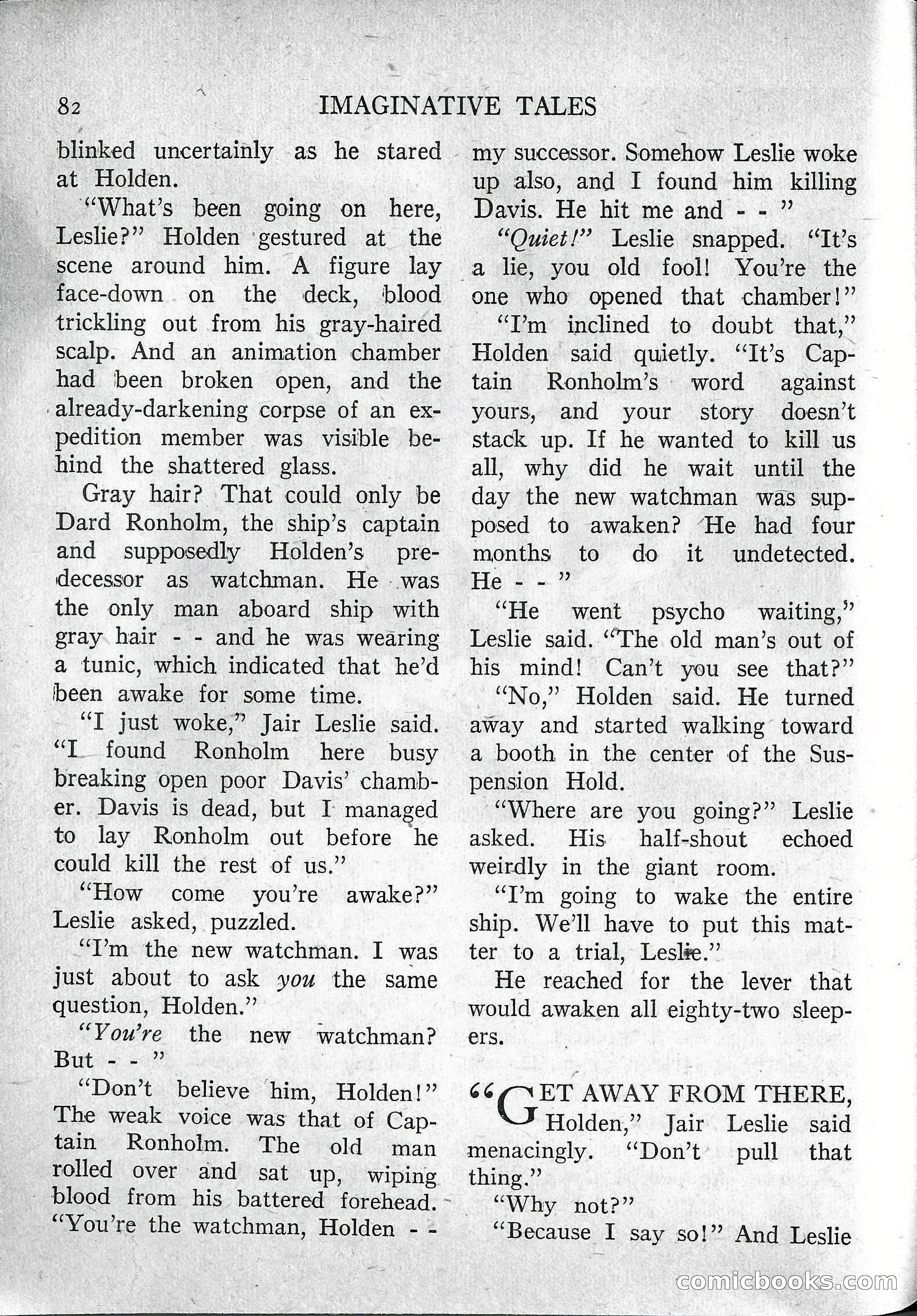 Imaginative Tales, March 1957 — page 82 of 132