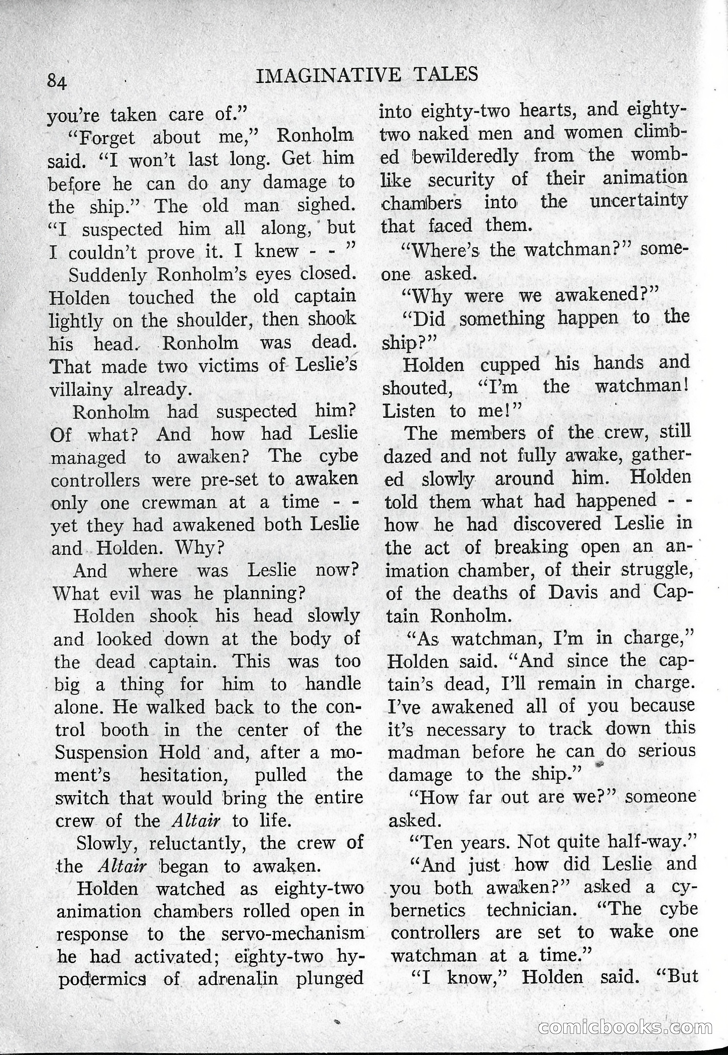 Imaginative Tales, March 1957 — page 84 of 132