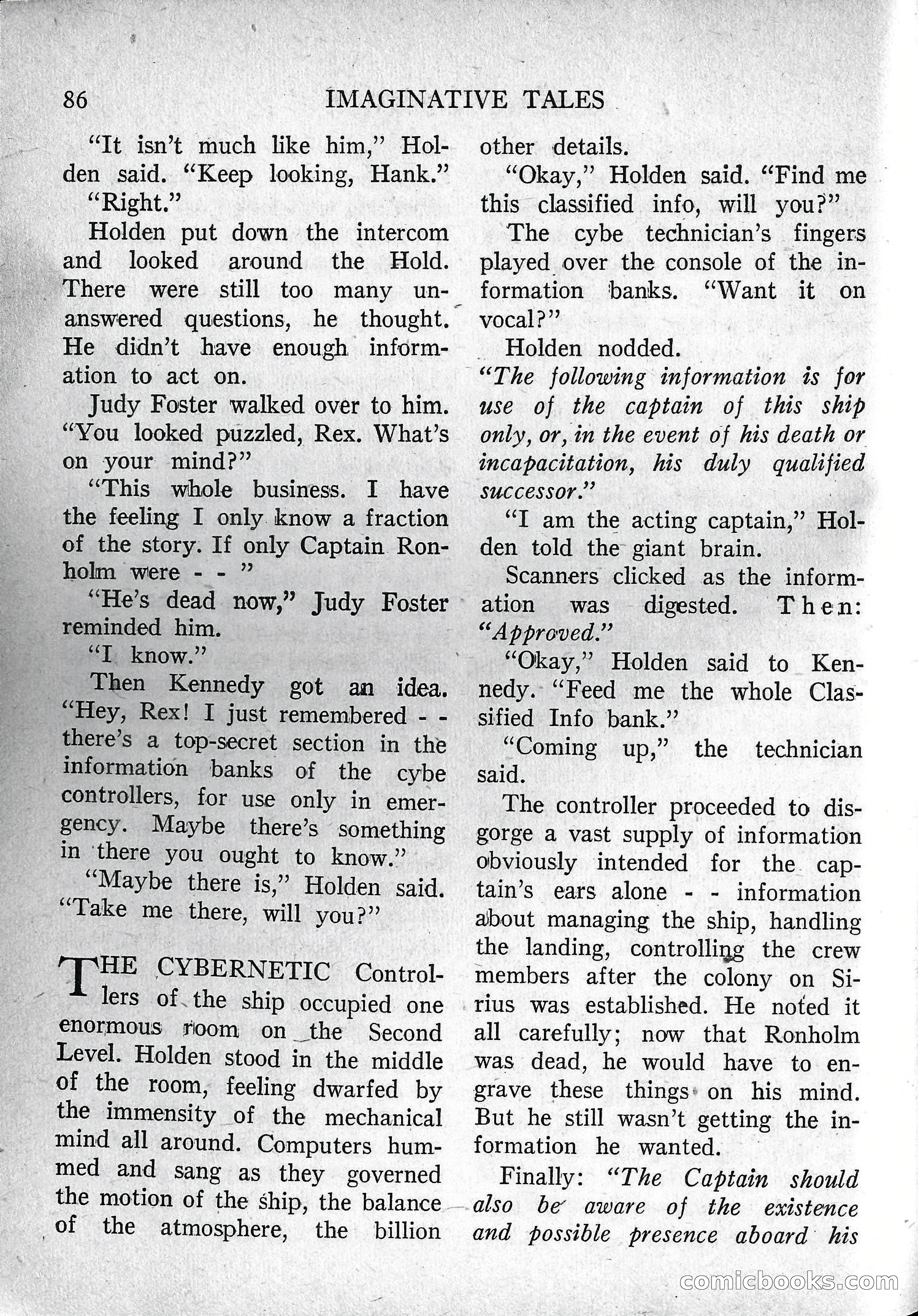 Imaginative Tales, March 1957 — page 86 of 132