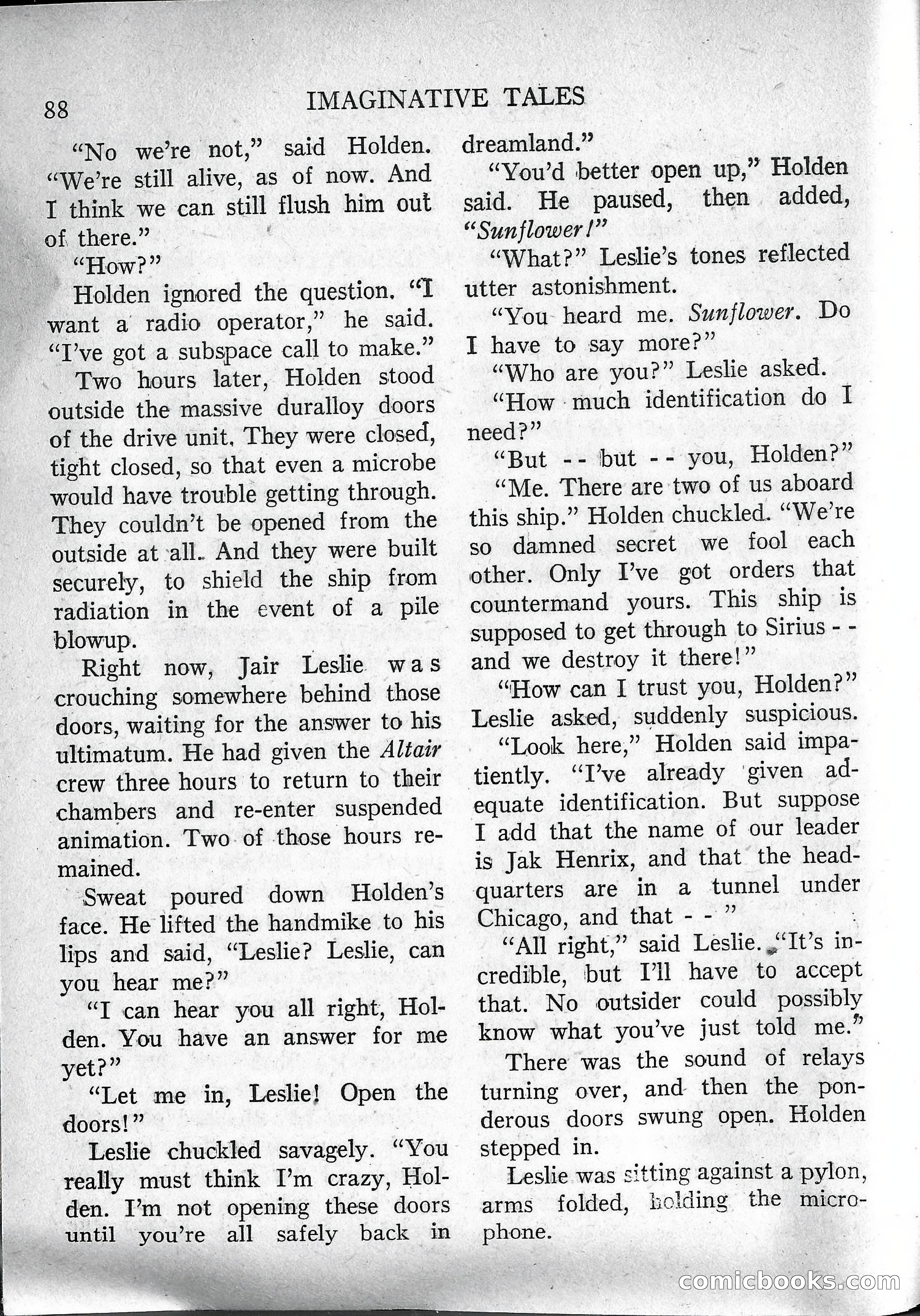 Imaginative Tales, March 1957 — page 88 of 132