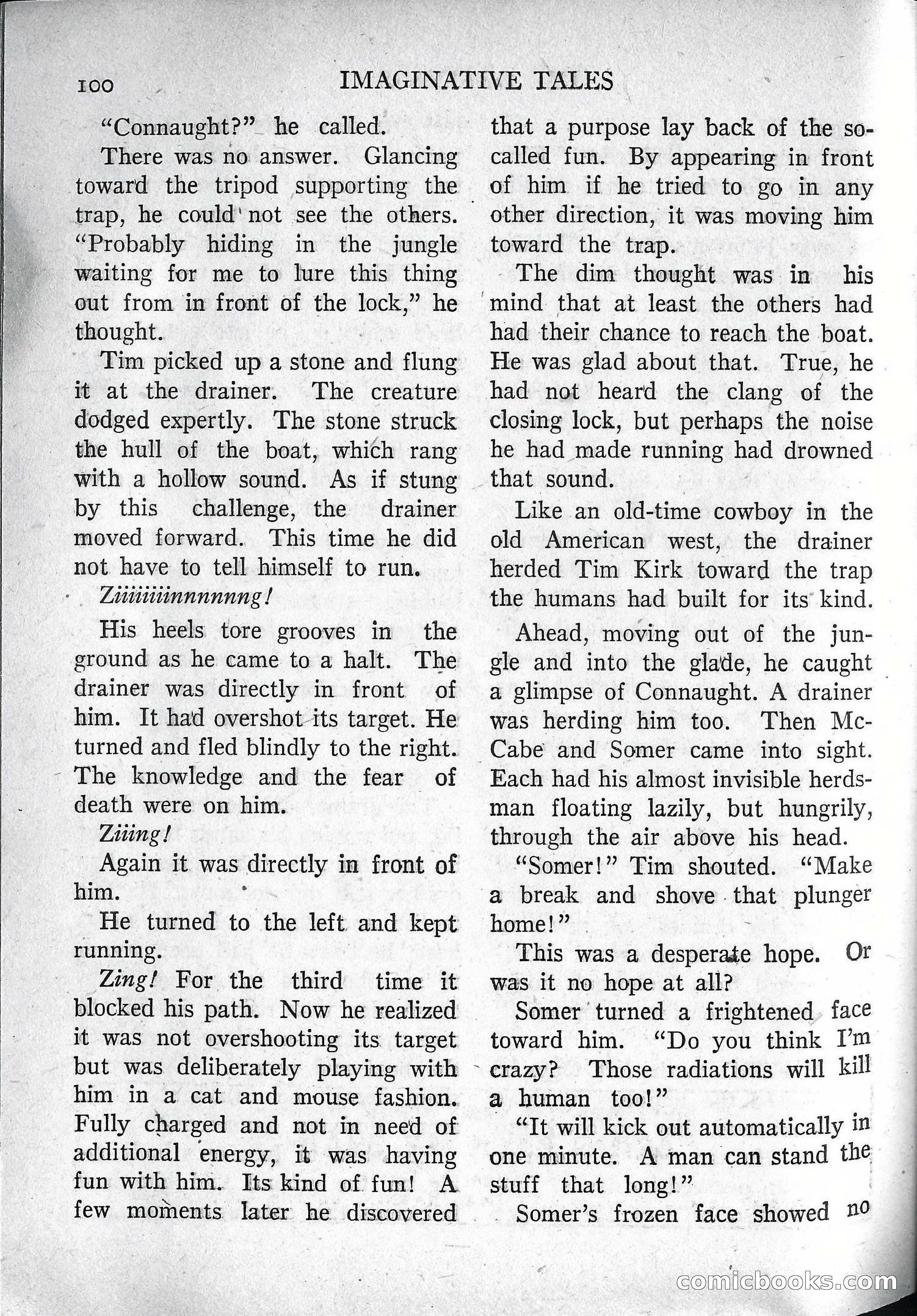 Imaginative Tales, March 1957 — page 100 of 132