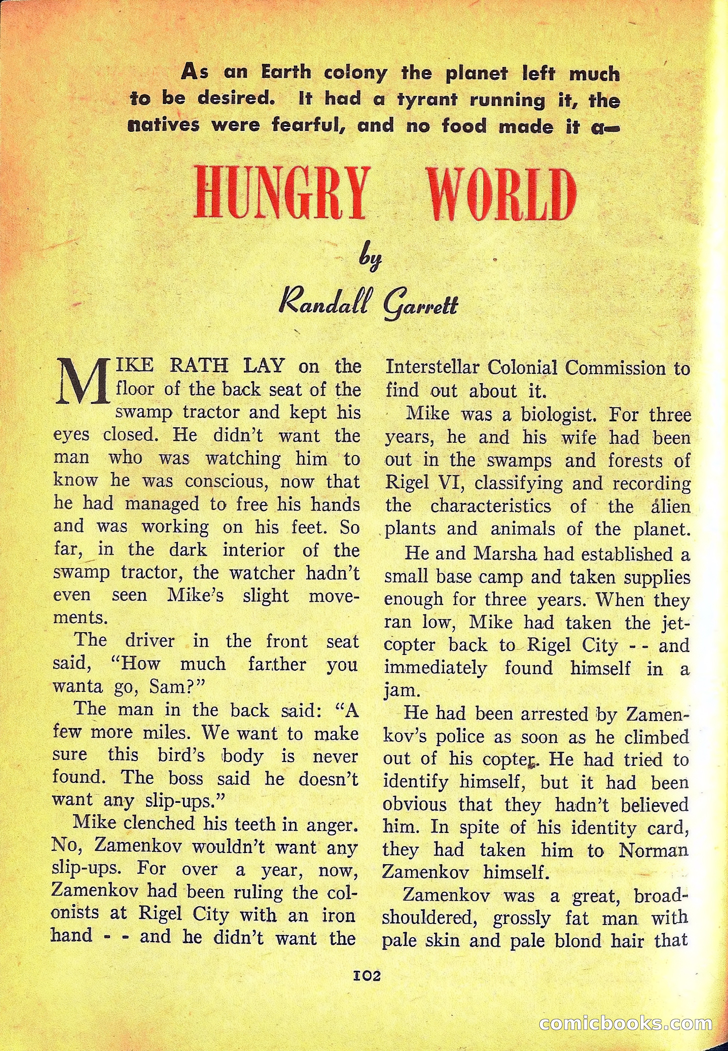 Imaginative Tales, March 1957 — page 102 of 132