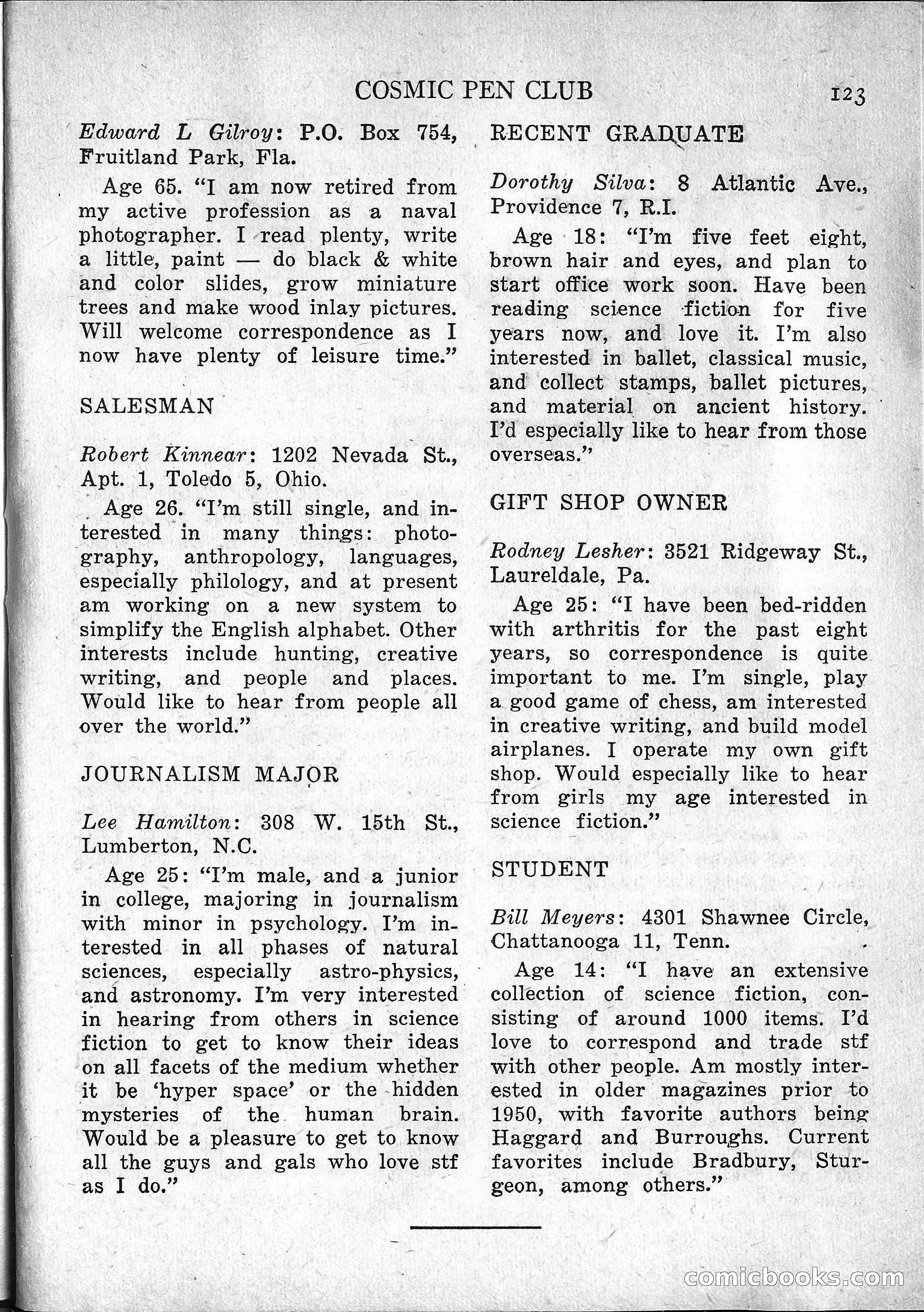 Imaginative Tales, March 1957 — page 123 of 132