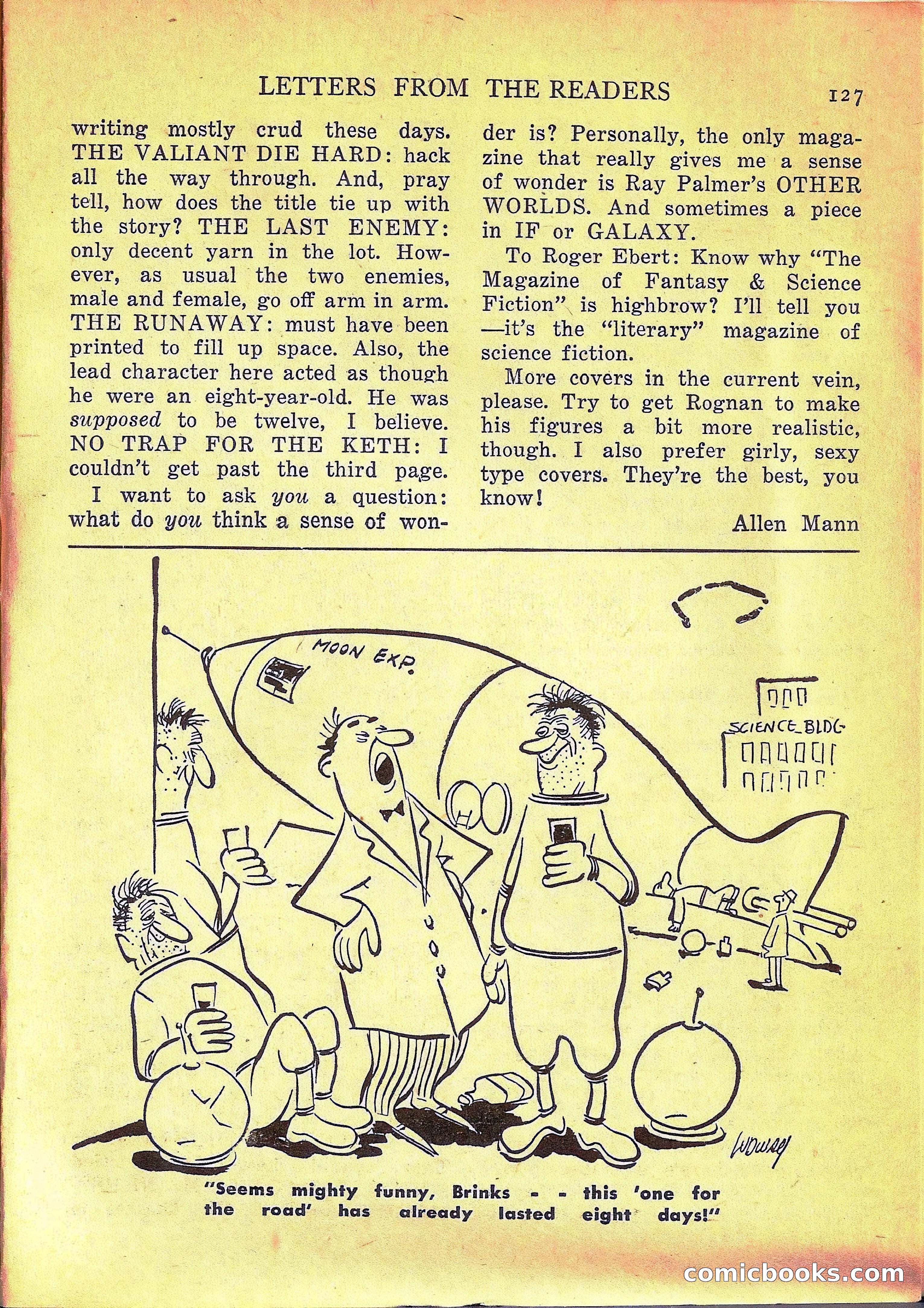 Imaginative Tales, March 1957 — page 127 of 132