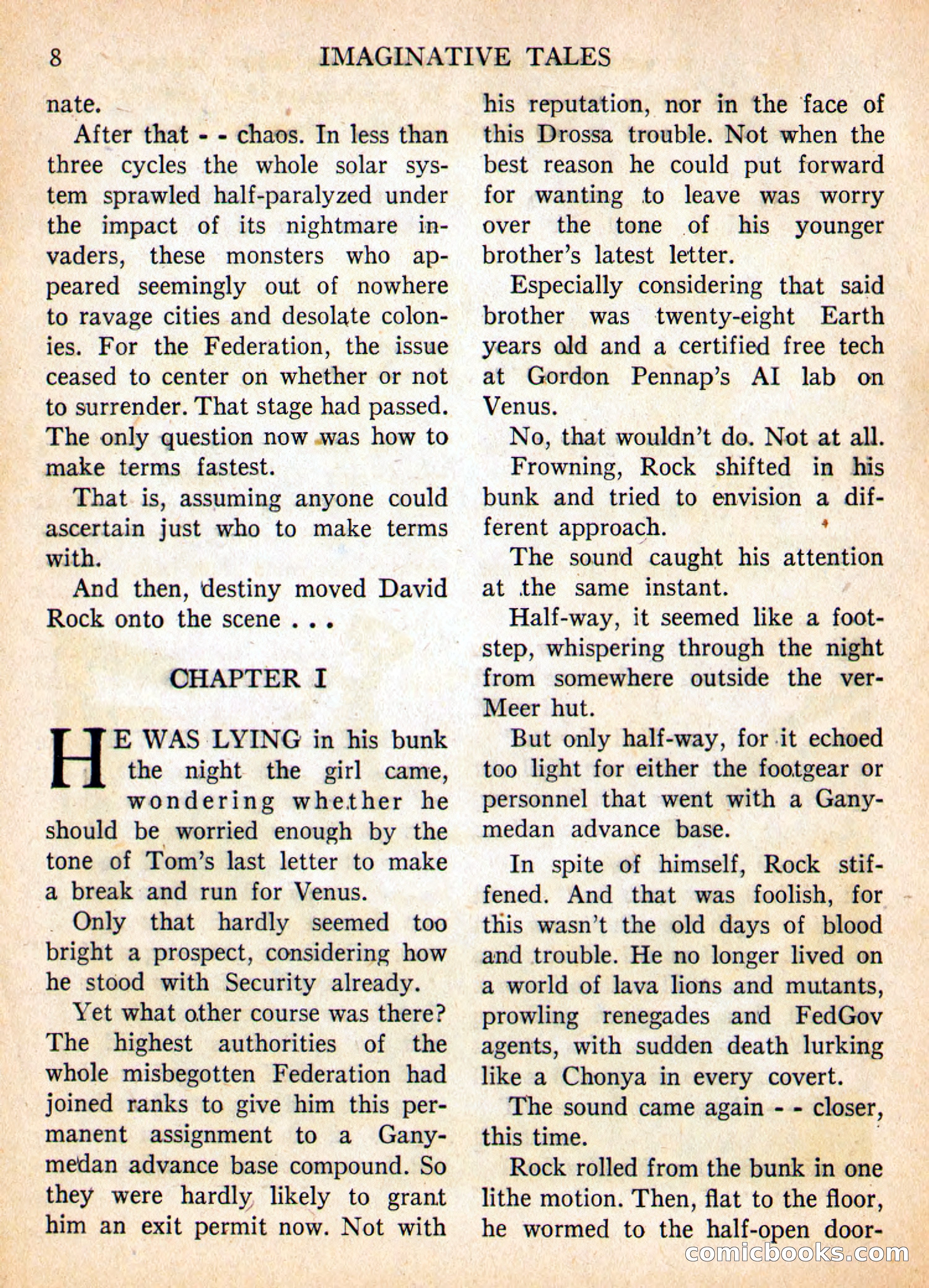 Imaginative Tales, May 1957 — page 8 of 132
