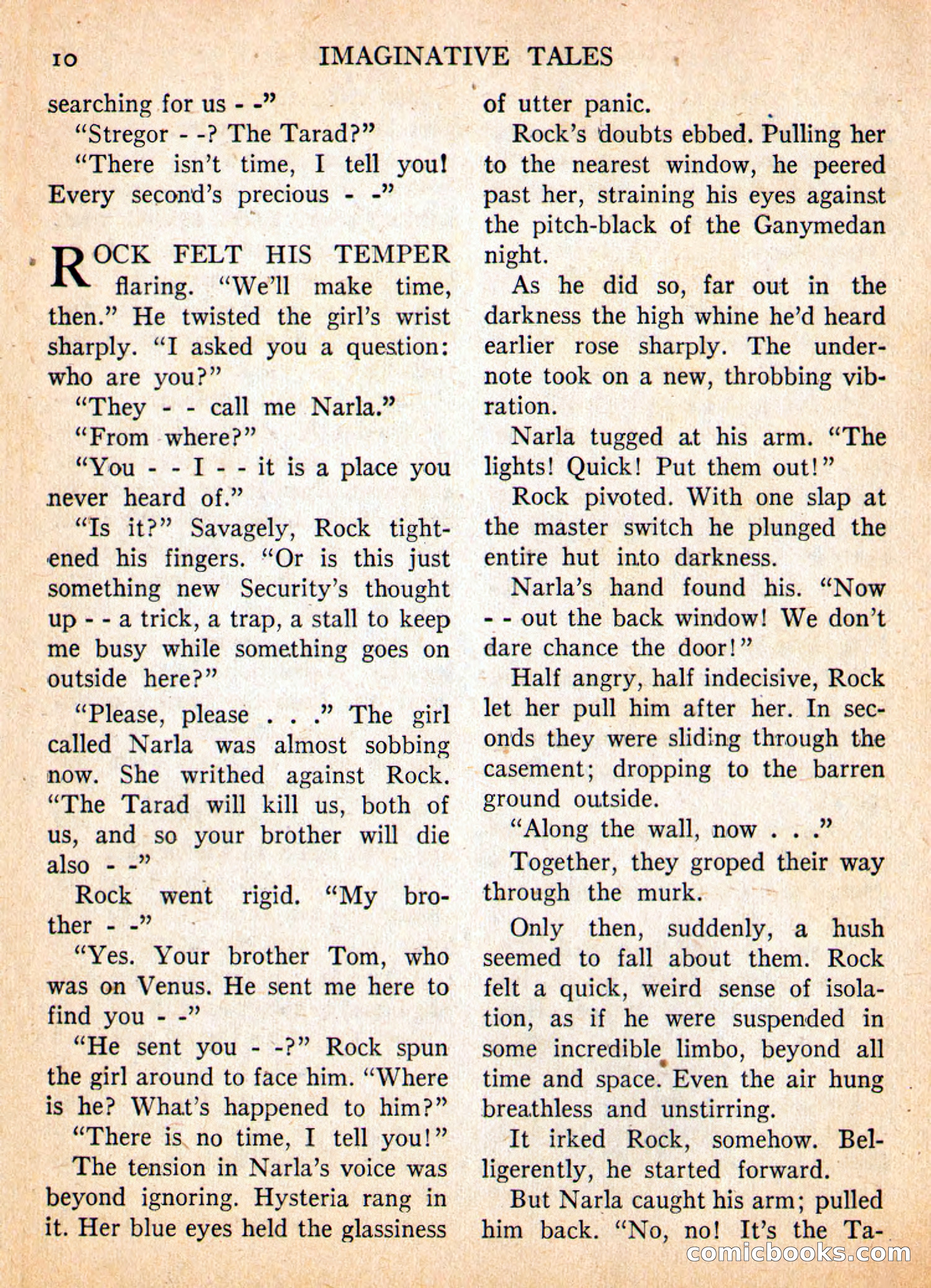 Imaginative Tales, May 1957 — page 10 of 132