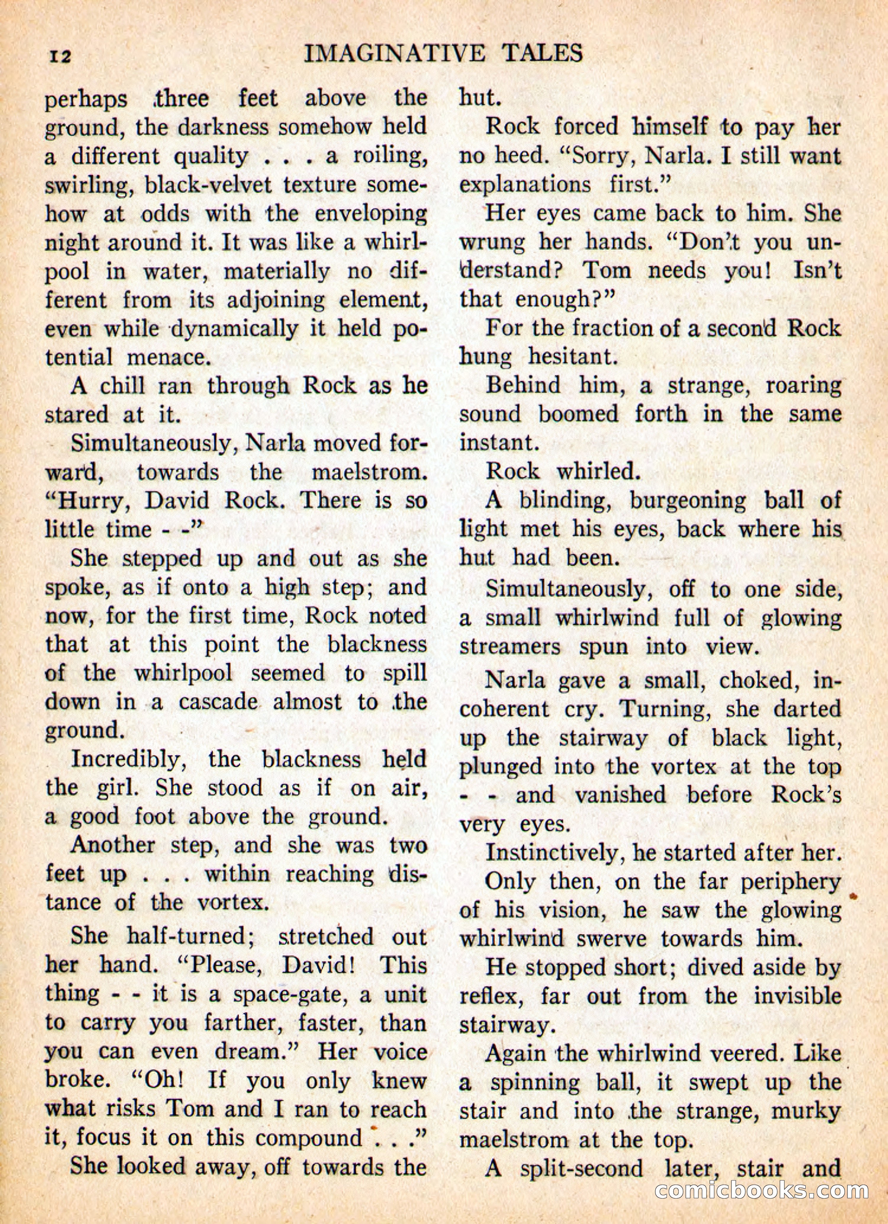 Imaginative Tales, May 1957 — page 12 of 132