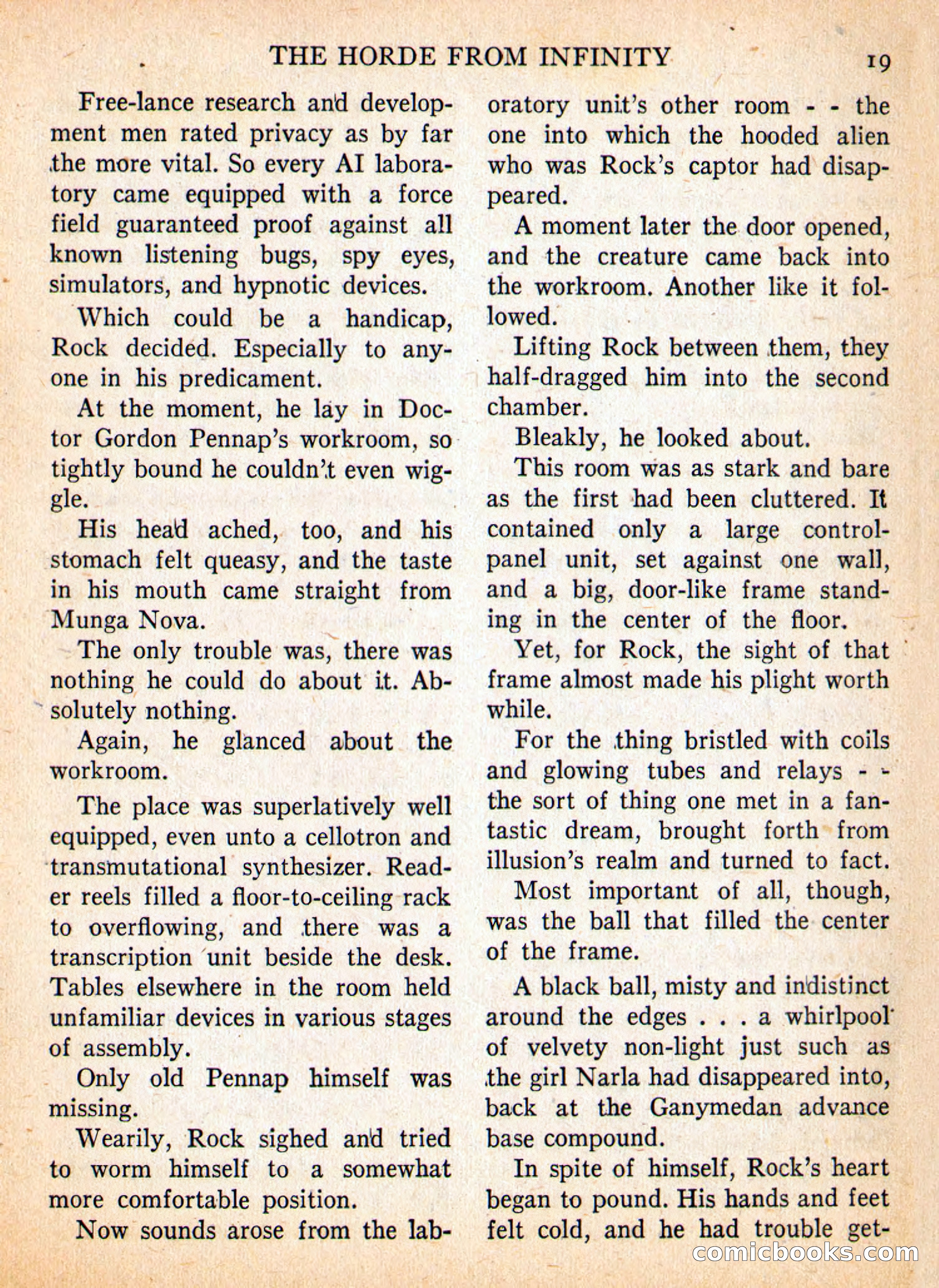 Imaginative Tales, May 1957 — page 19 of 132