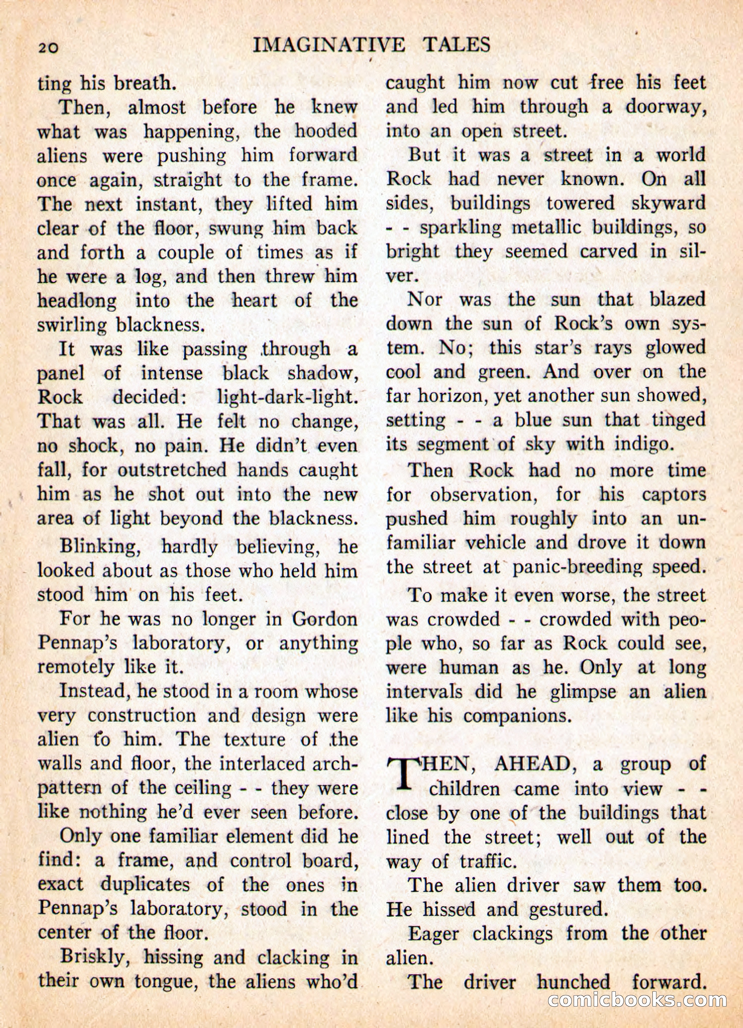 Imaginative Tales, May 1957 — page 20 of 132