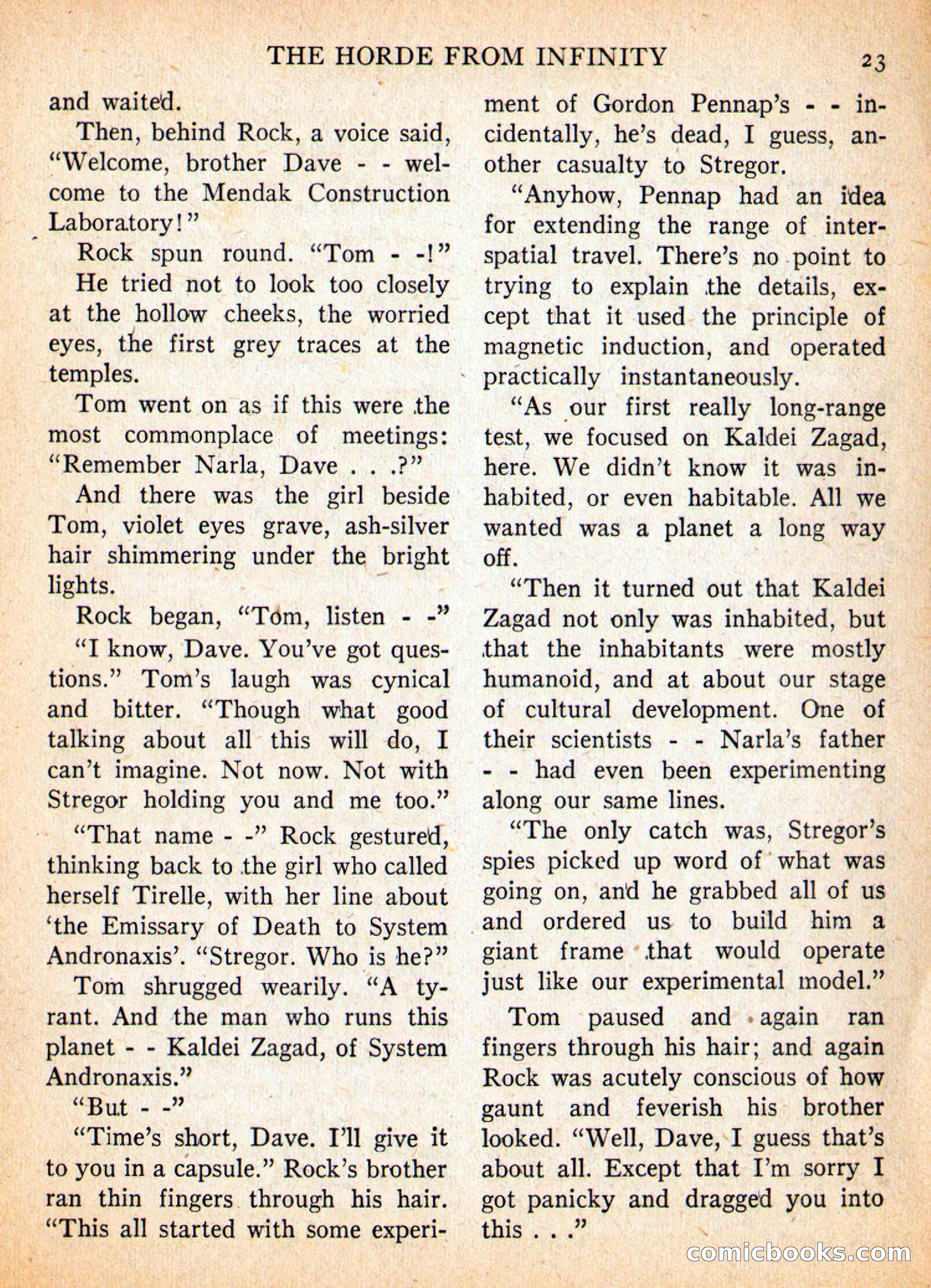 Imaginative Tales, May 1957 — page 23 of 132