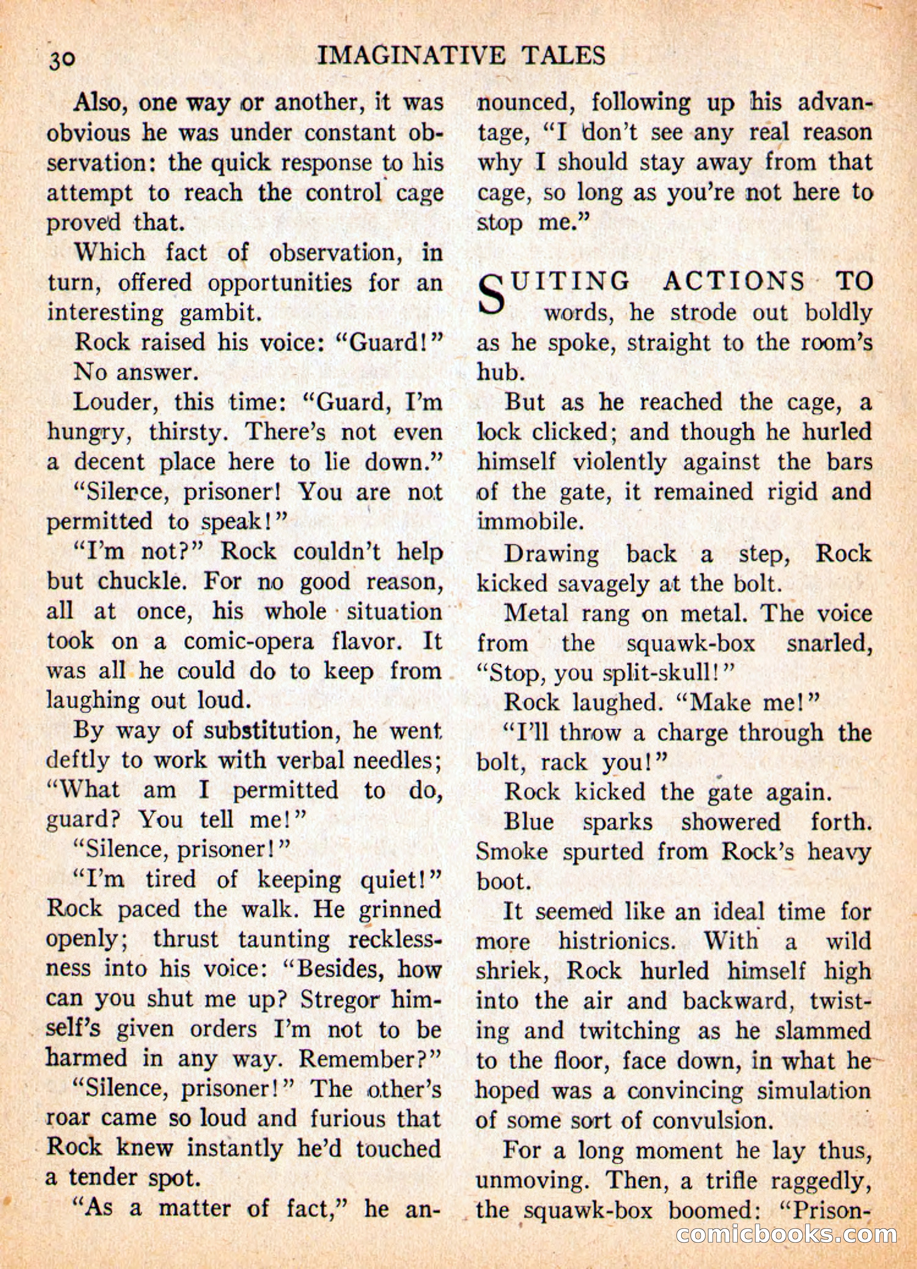 Imaginative Tales, May 1957 — page 30 of 132