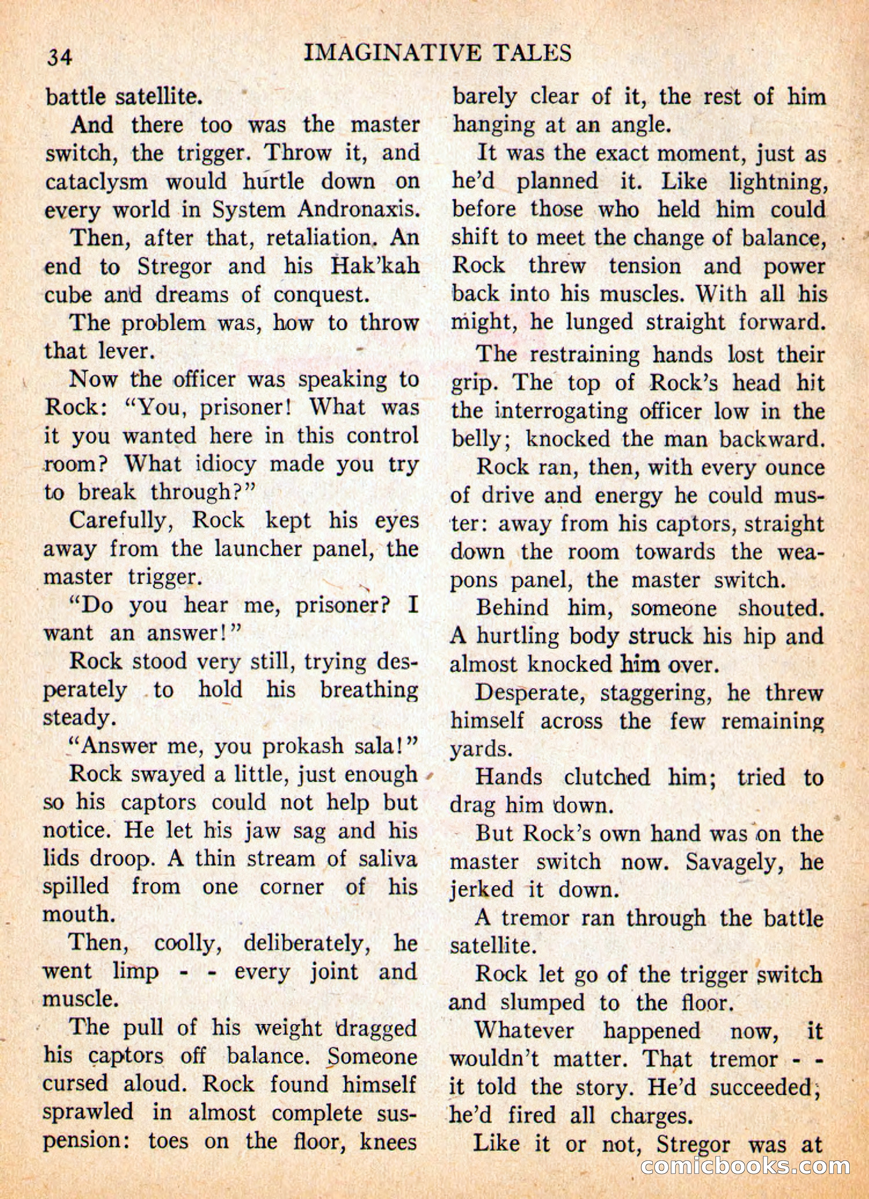 Imaginative Tales, May 1957 — page 34 of 132