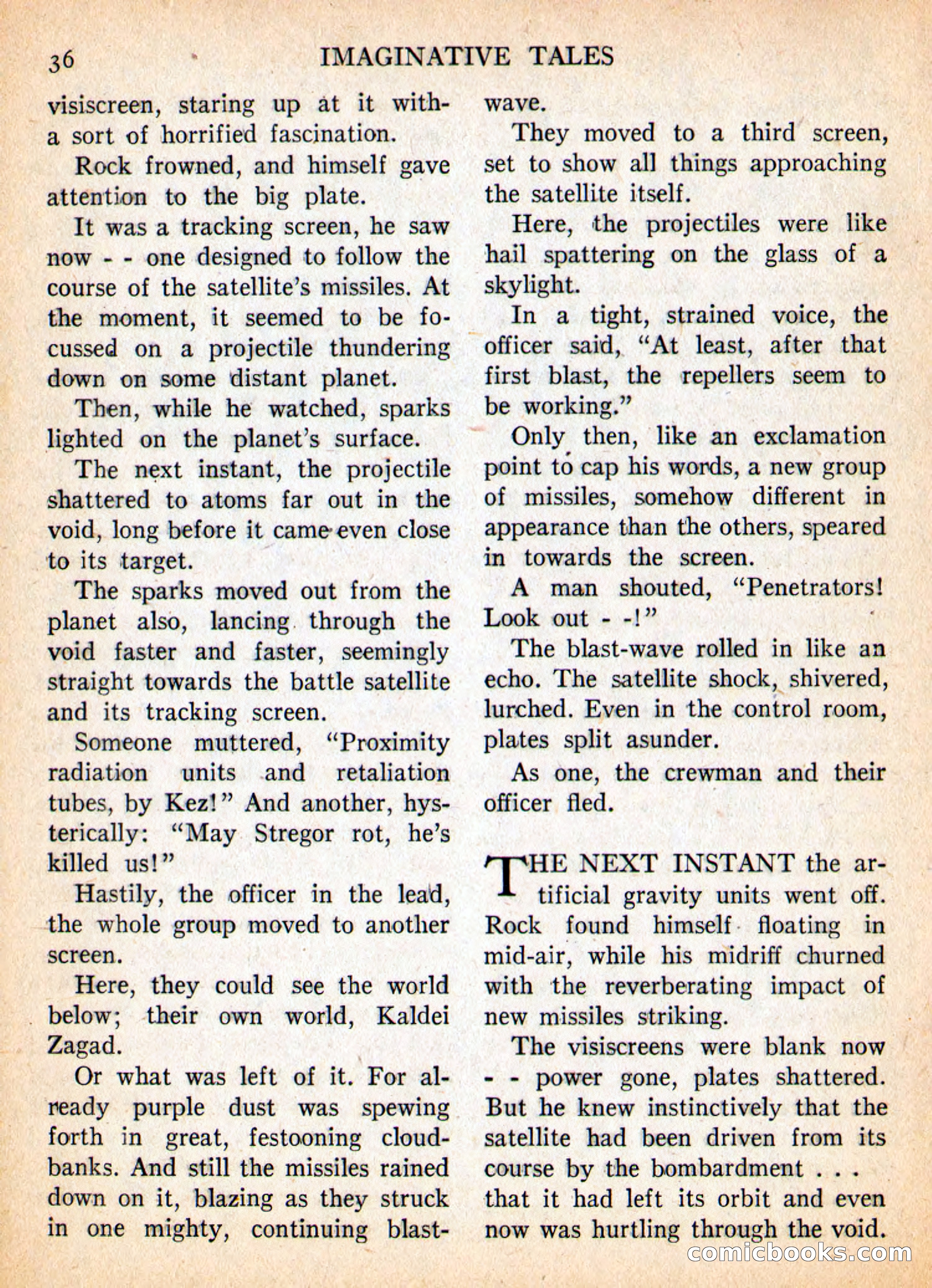 Imaginative Tales, May 1957 — page 36 of 132