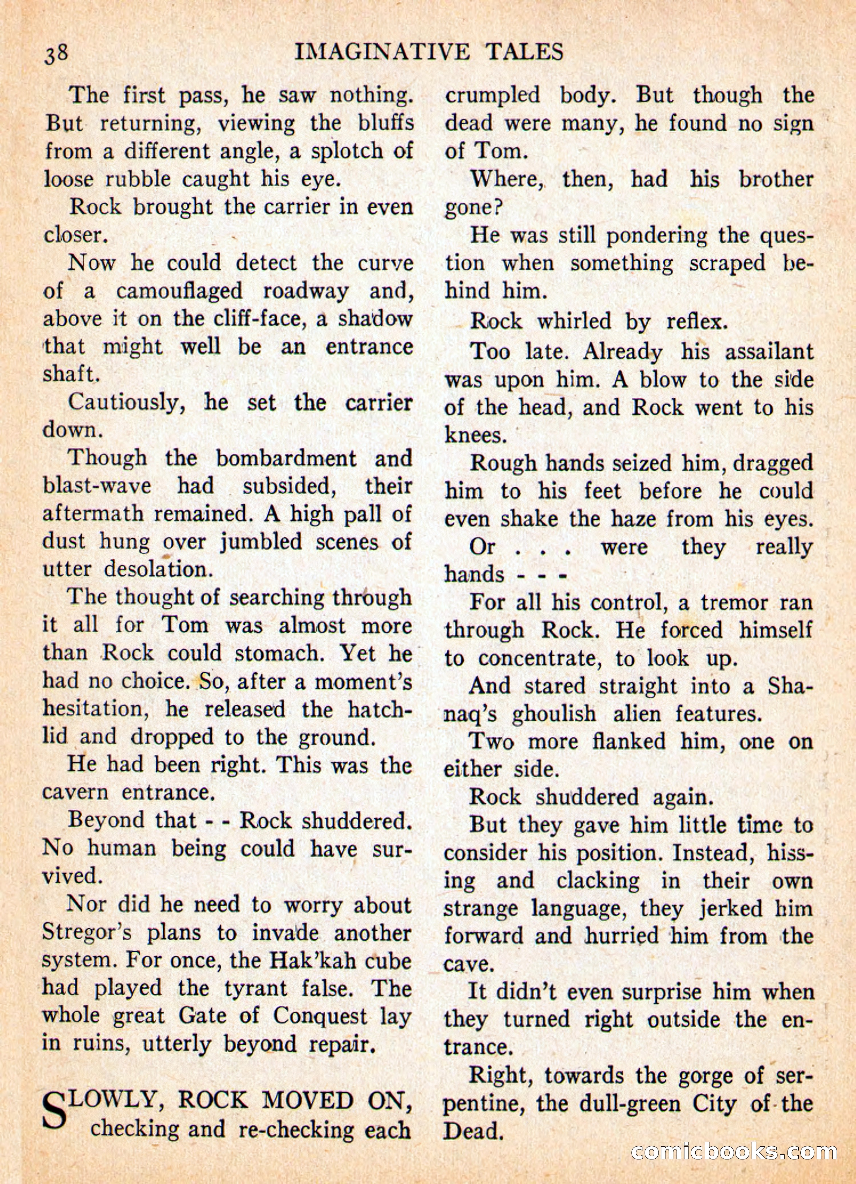 Imaginative Tales, May 1957 — page 38 of 132