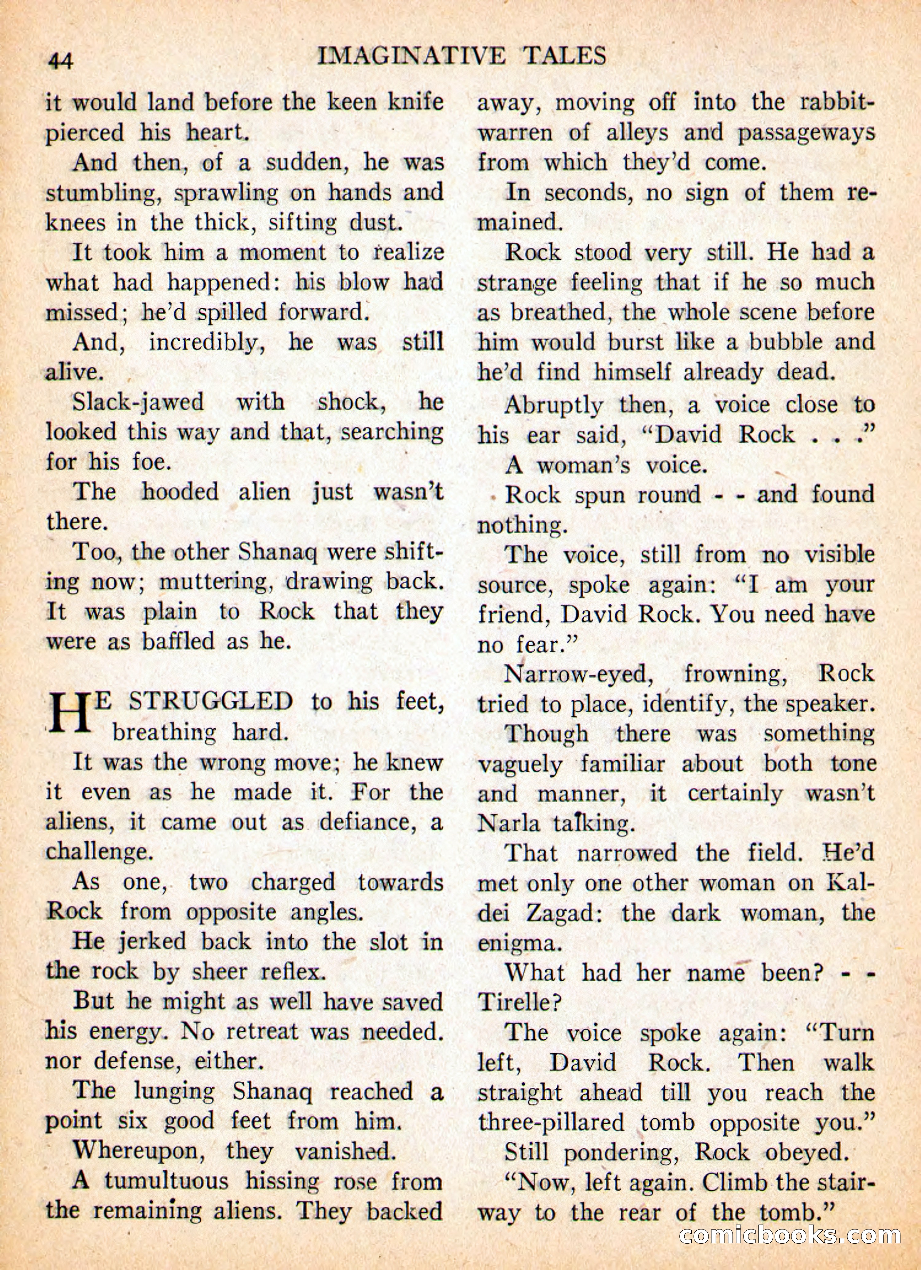 Imaginative Tales, May 1957 — page 44 of 132