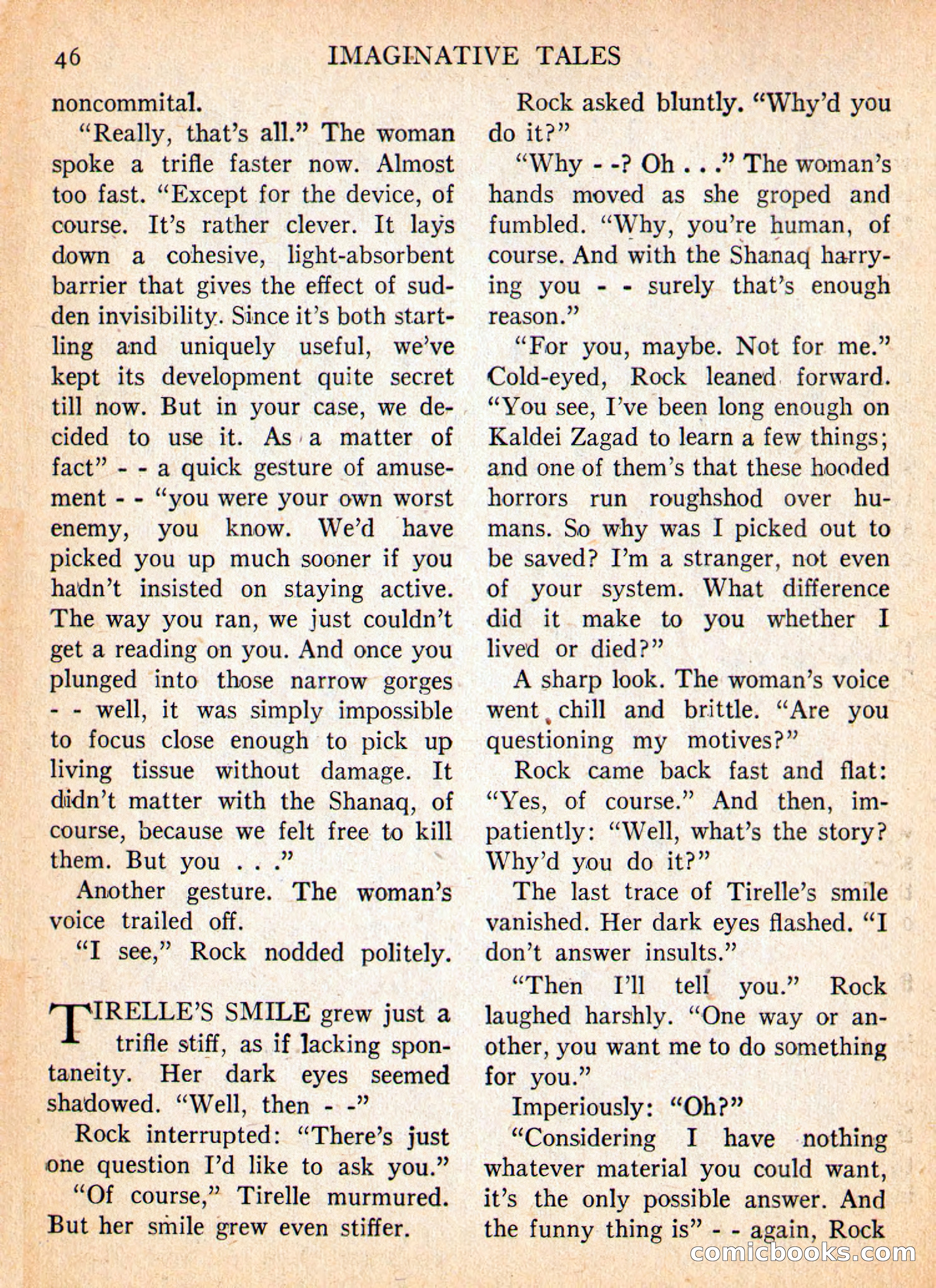 Imaginative Tales, May 1957 — page 46 of 132