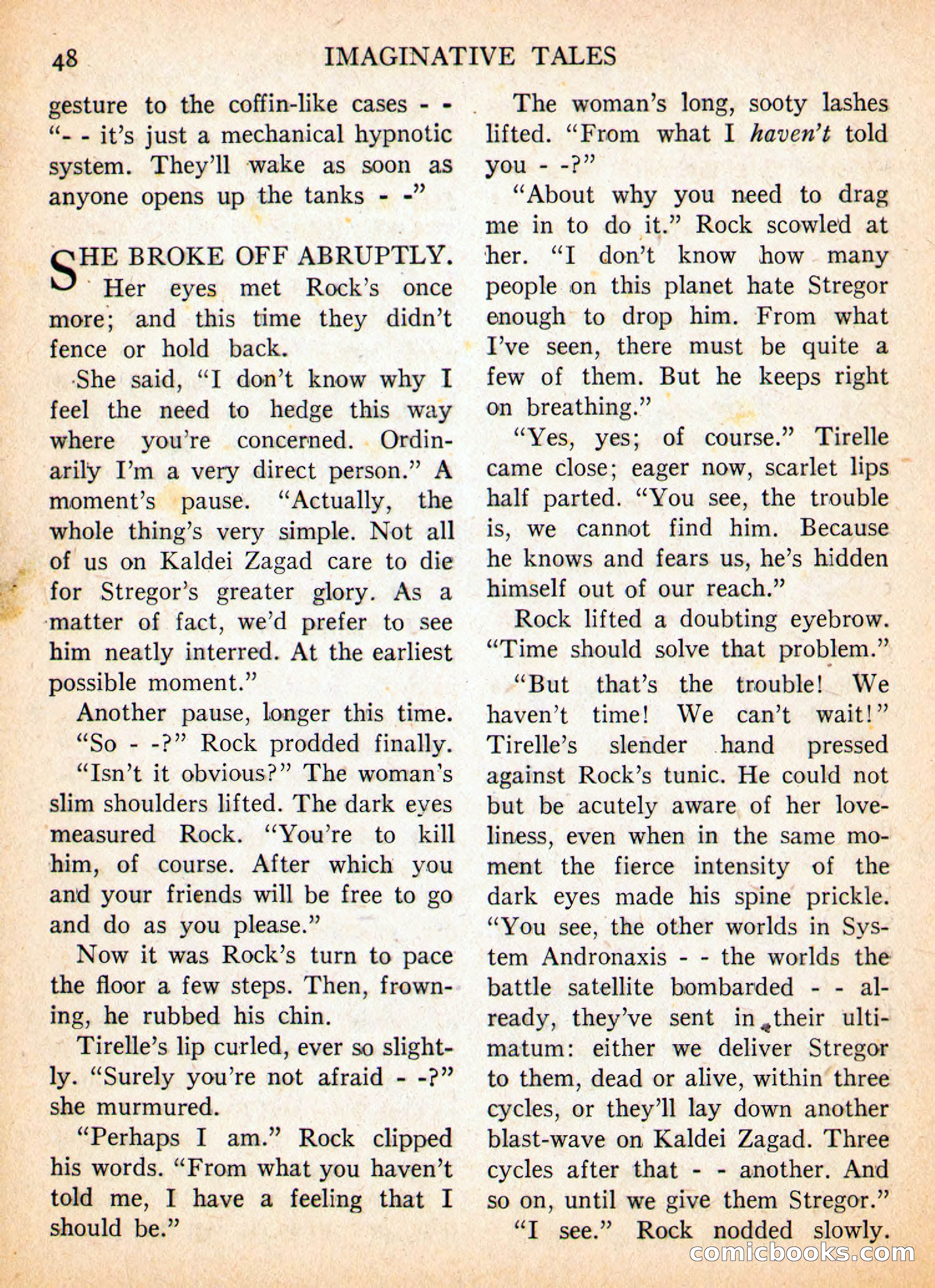 Imaginative Tales, May 1957 — page 48 of 132