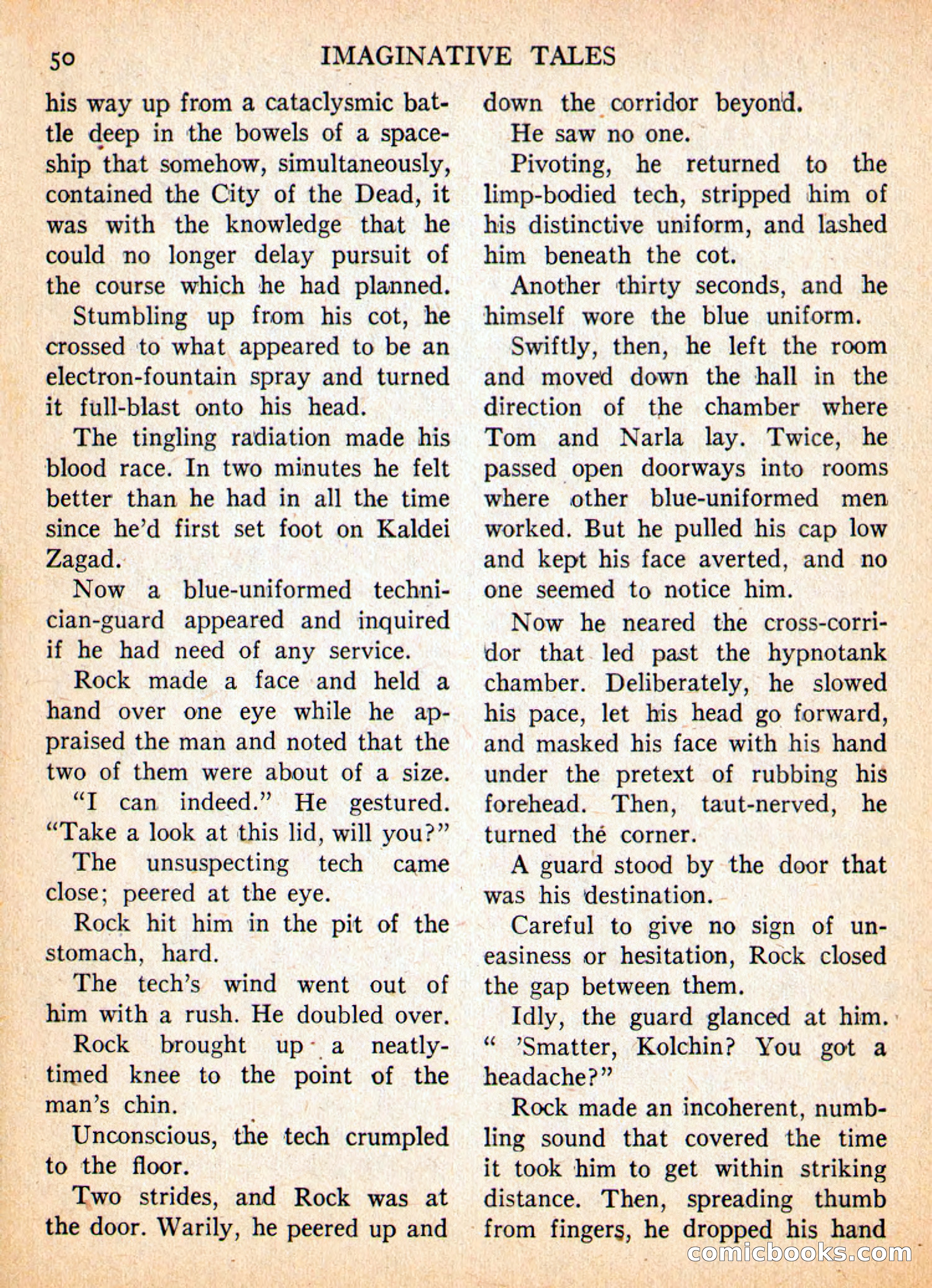 Imaginative Tales, May 1957 — page 50 of 132