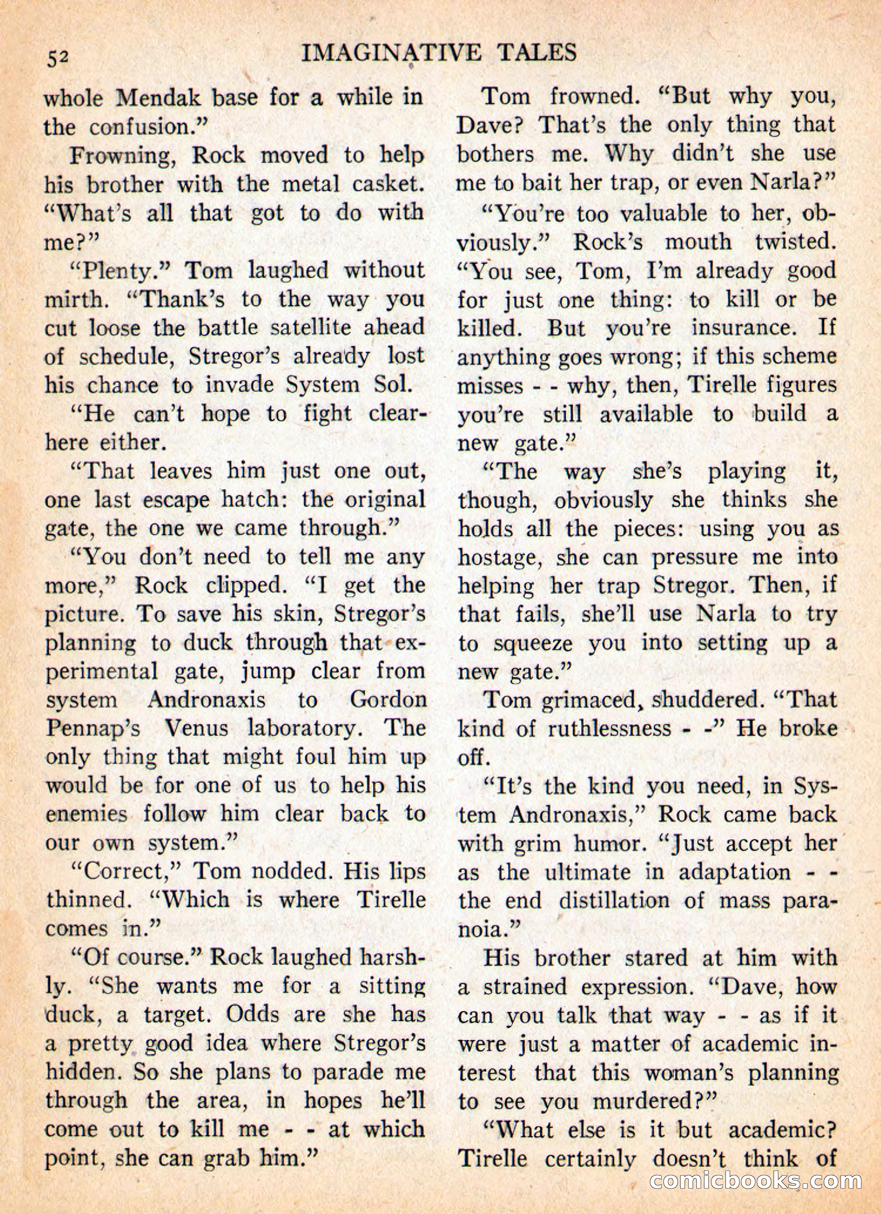 Imaginative Tales, May 1957 — page 52 of 132