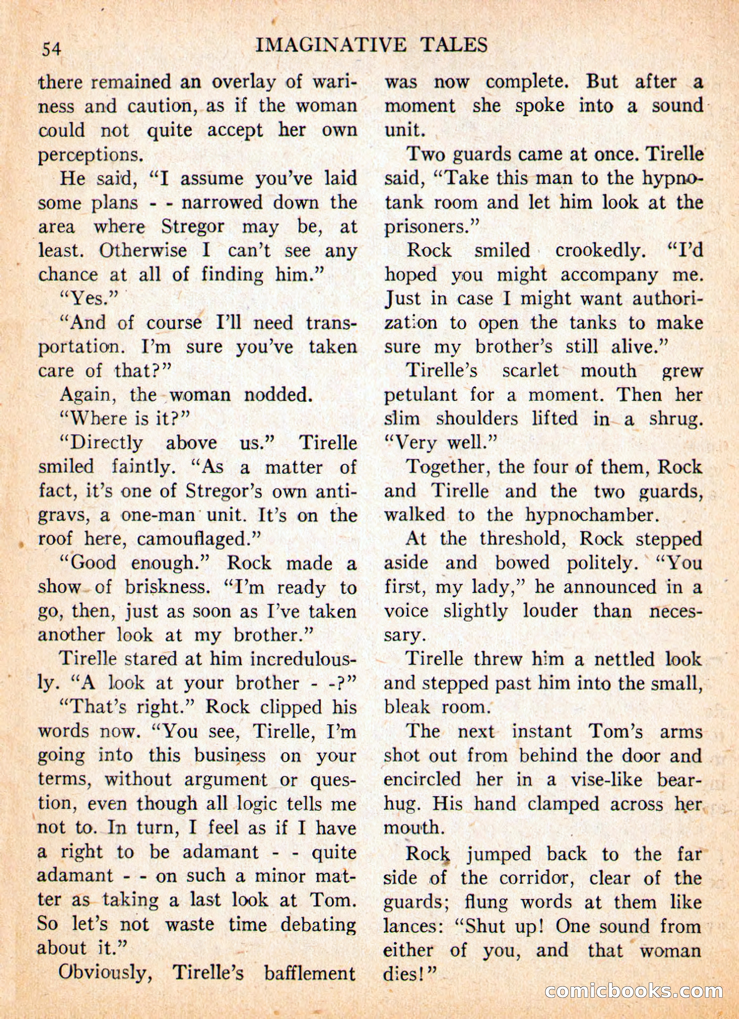 Imaginative Tales, May 1957 — page 54 of 132