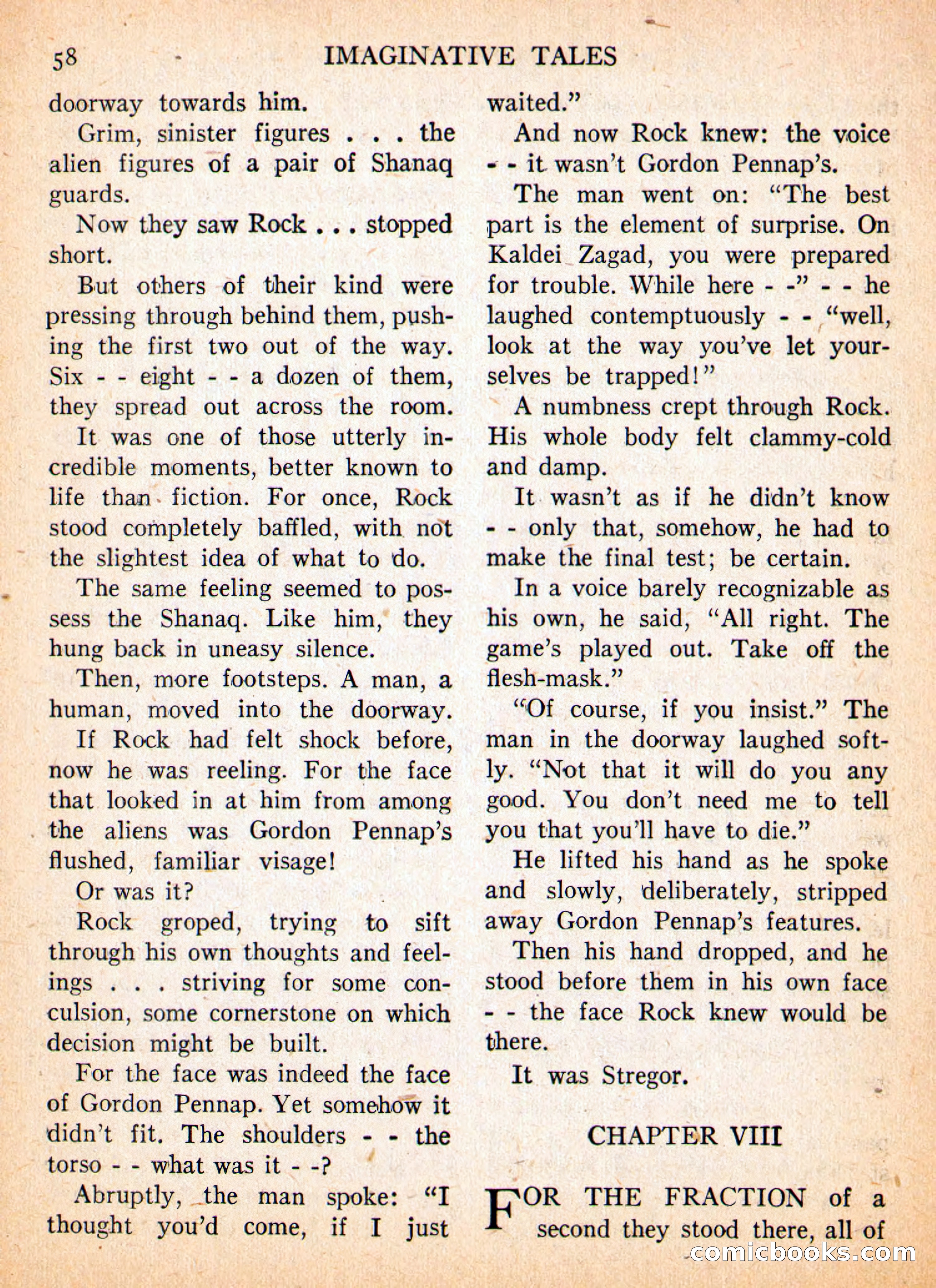 Imaginative Tales, May 1957 — page 58 of 132