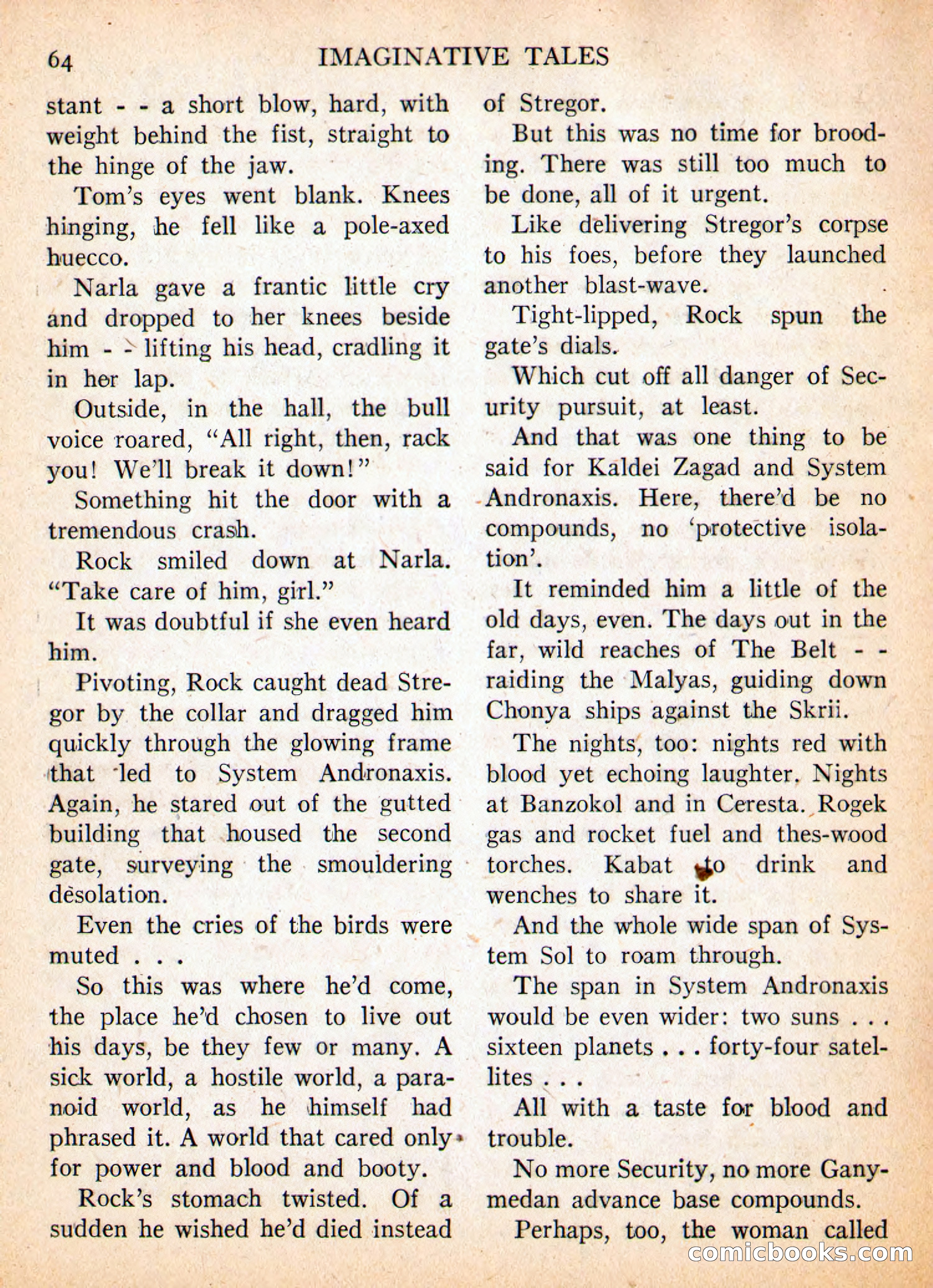 Imaginative Tales, May 1957 — page 64 of 132