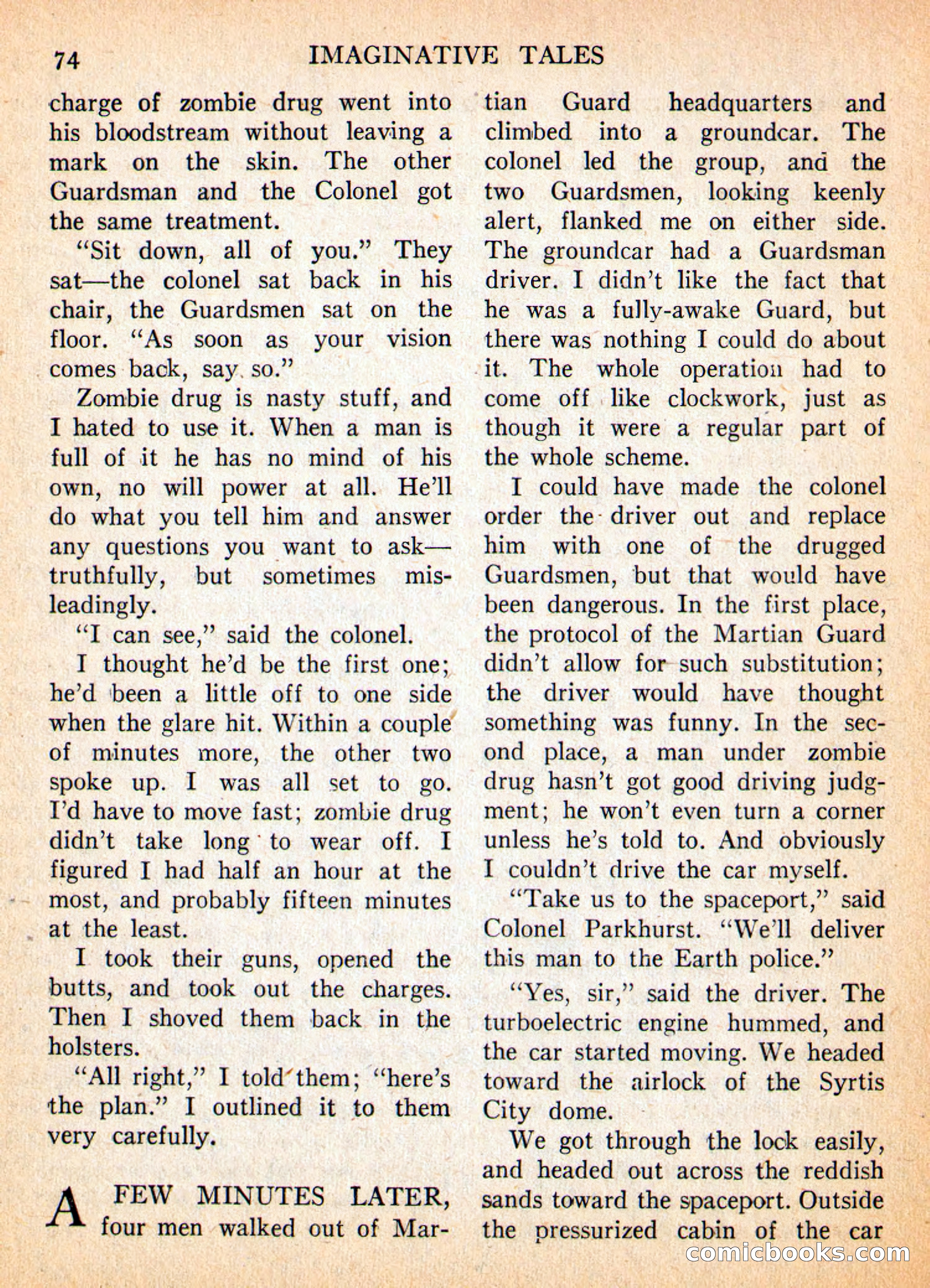 Imaginative Tales, May 1957 — page 74 of 132