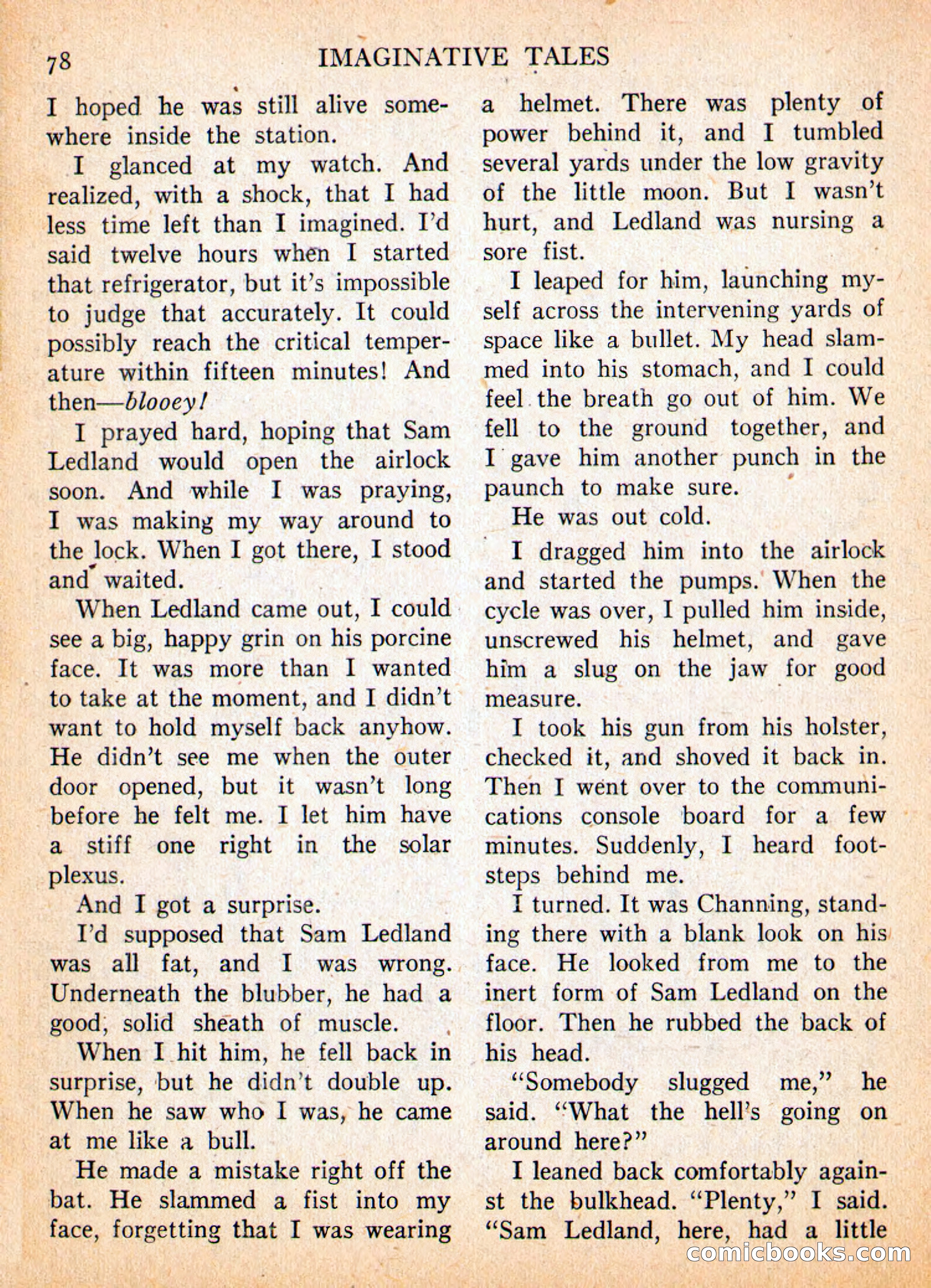 Imaginative Tales, May 1957 — page 78 of 132