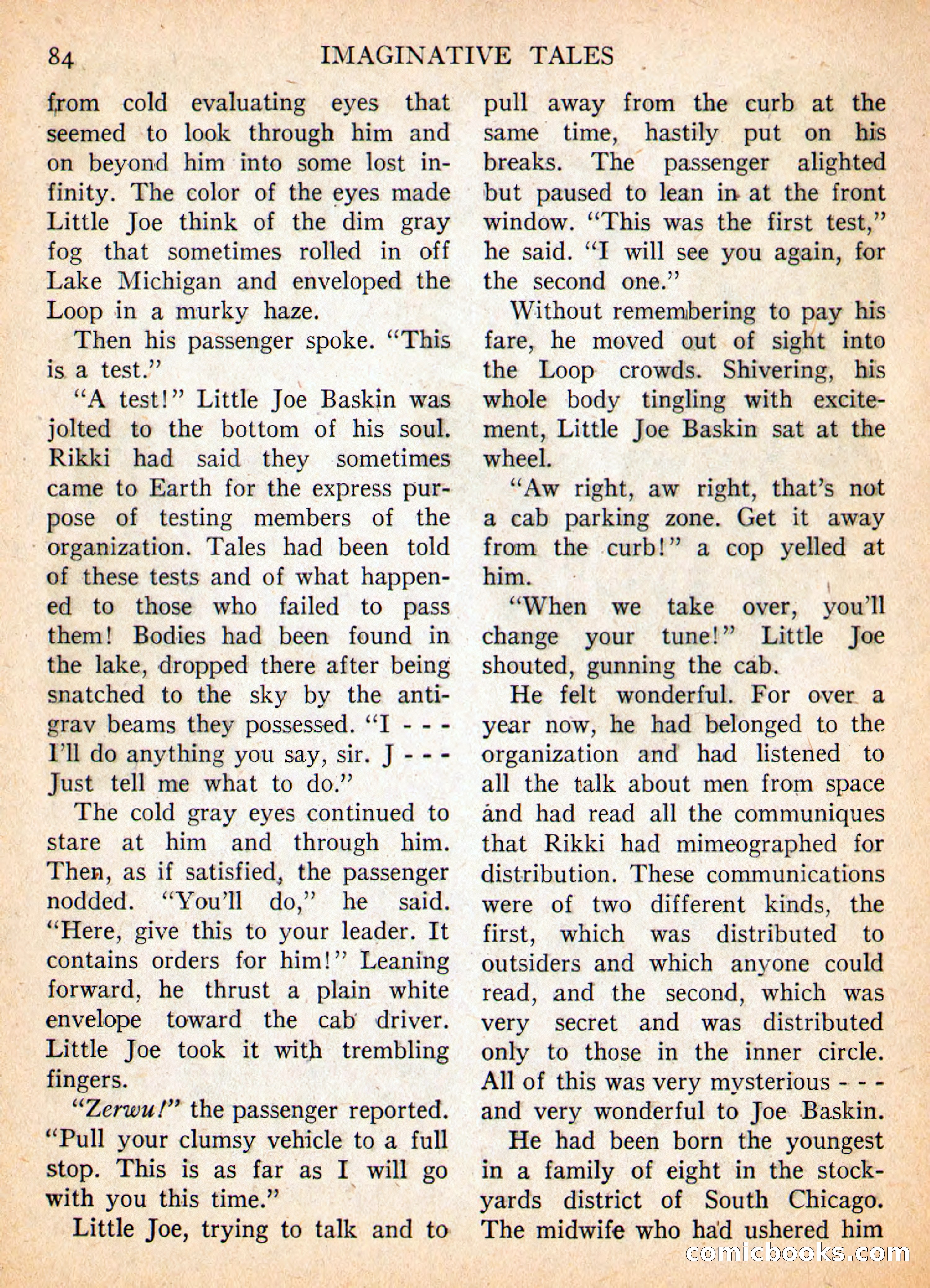 Imaginative Tales, May 1957 — page 84 of 132