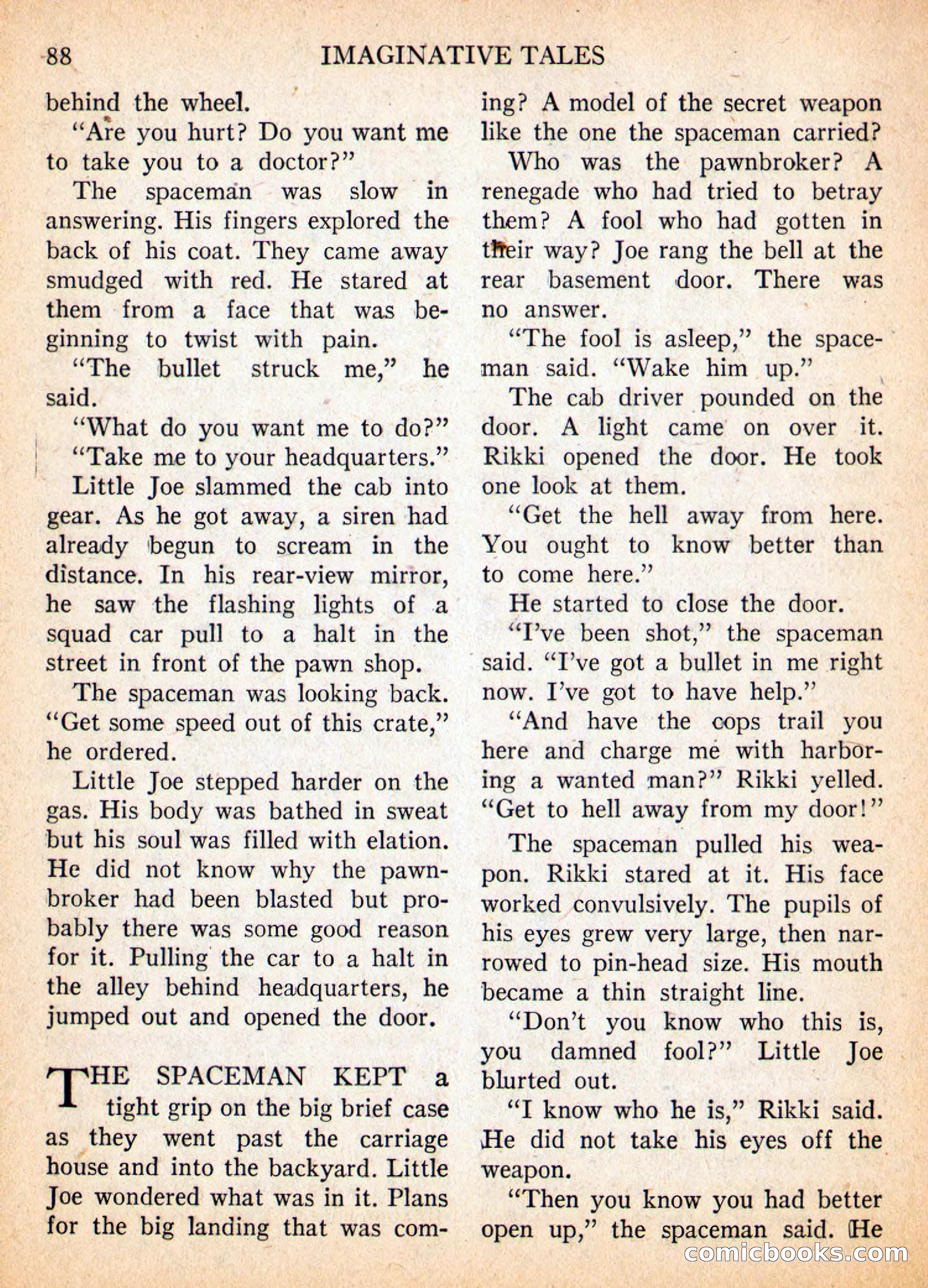 Imaginative Tales, May 1957 — page 88 of 132