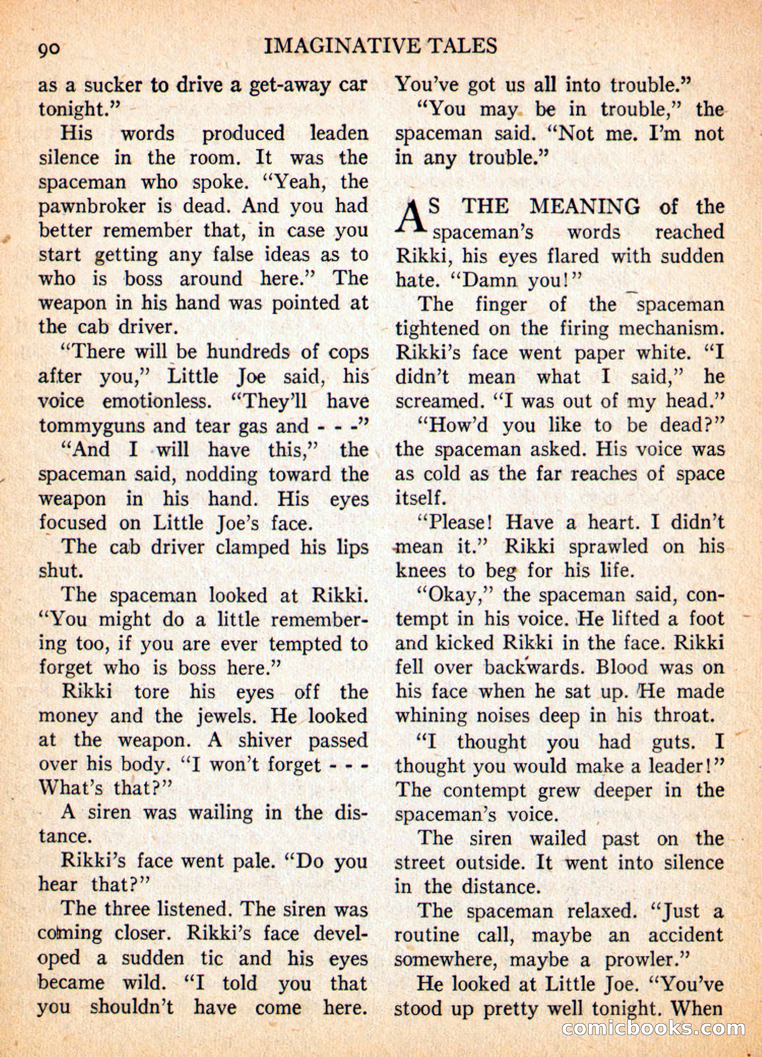 Imaginative Tales, May 1957 — page 90 of 132
