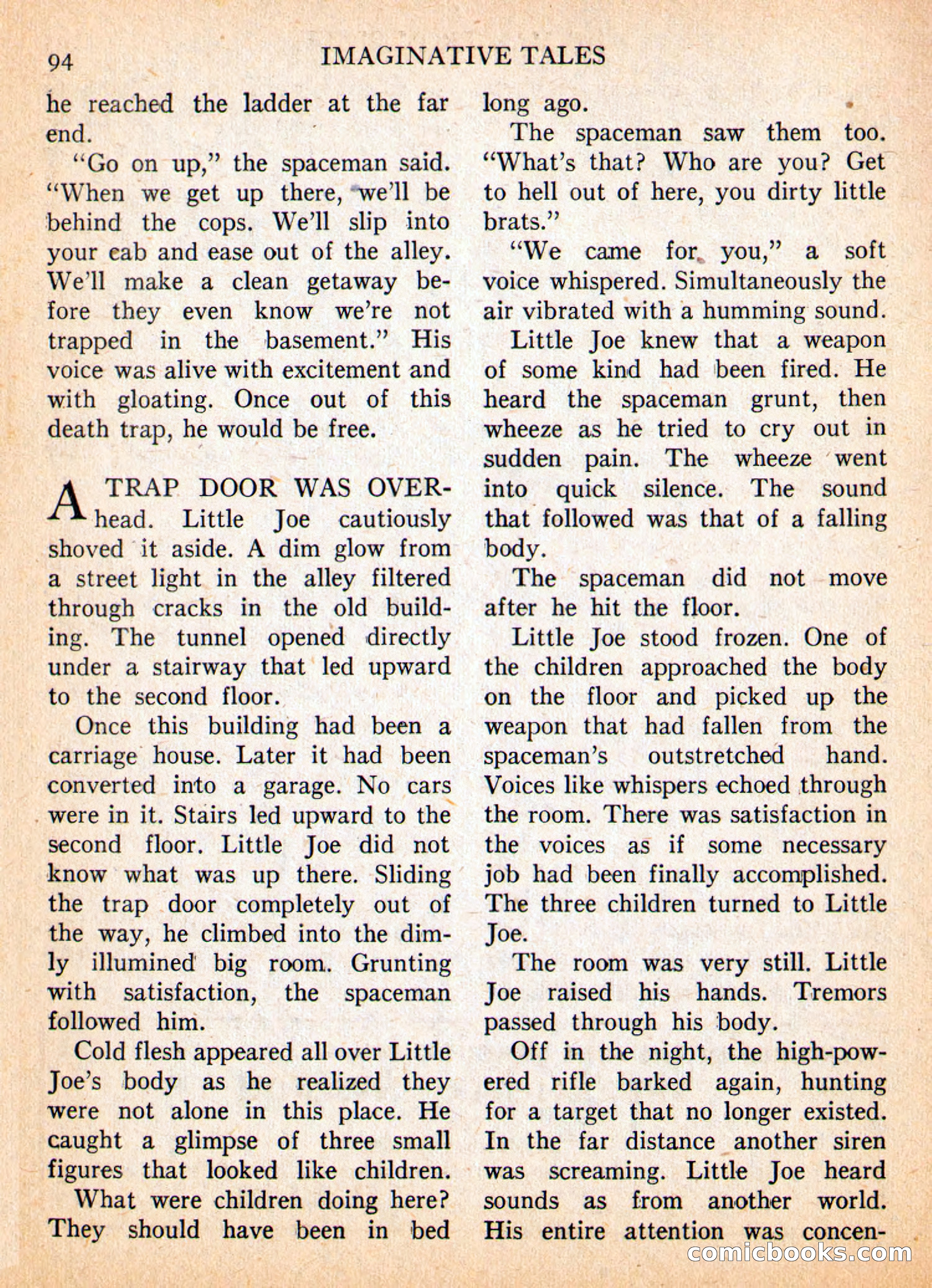 Imaginative Tales, May 1957 — page 94 of 132