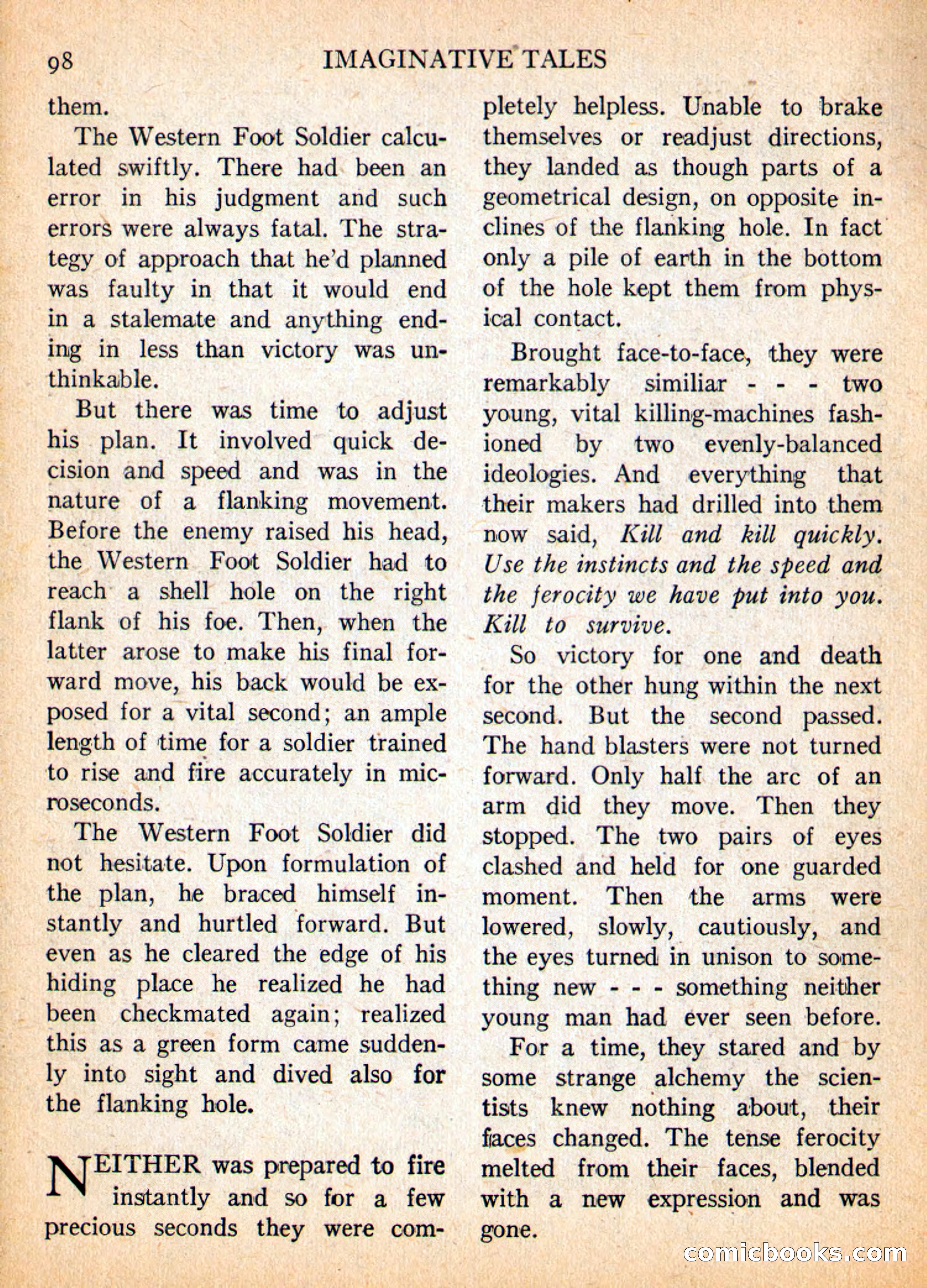 Imaginative Tales, May 1957 — page 98 of 132