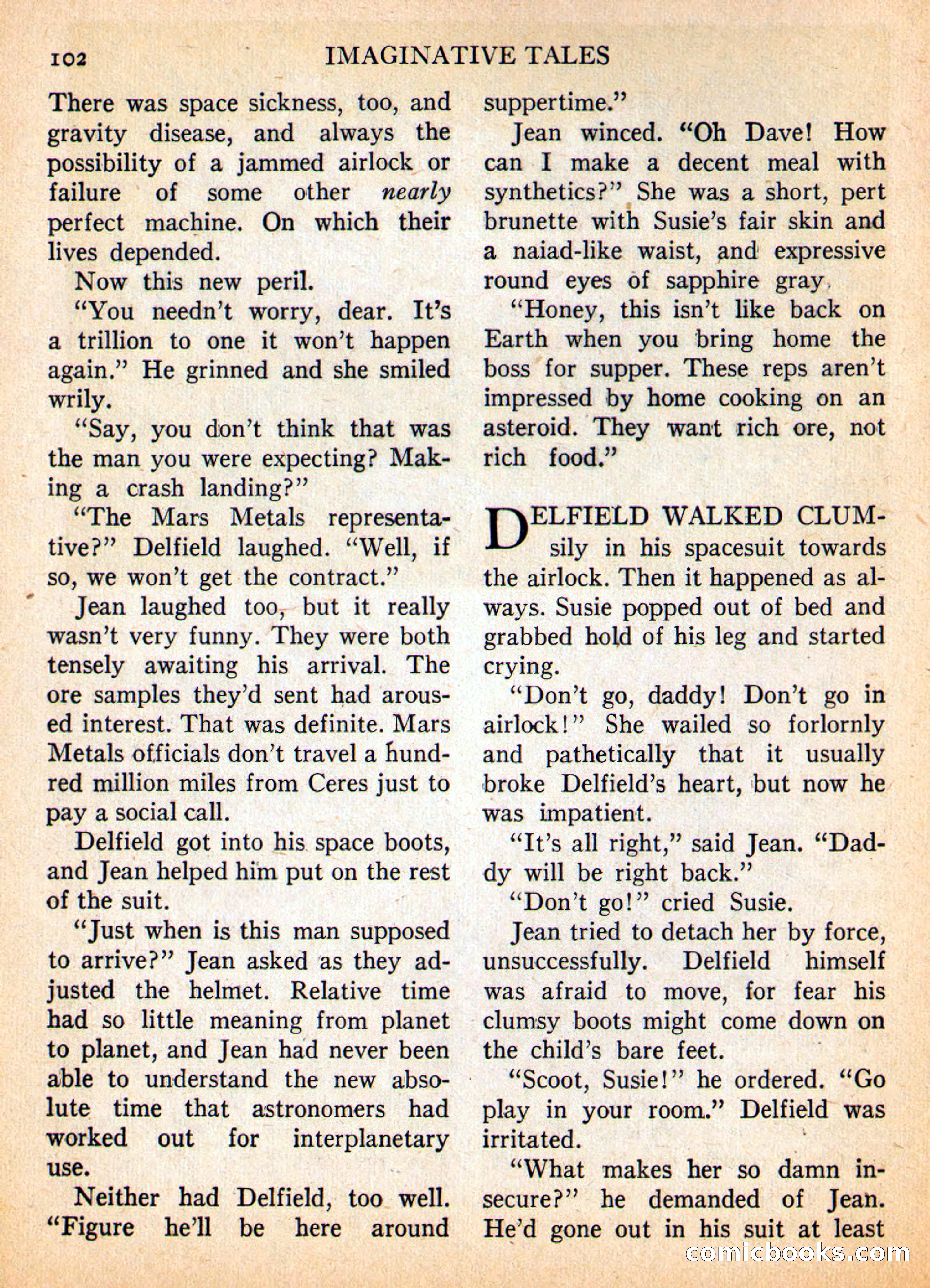 Imaginative Tales, May 1957 — page 102 of 132