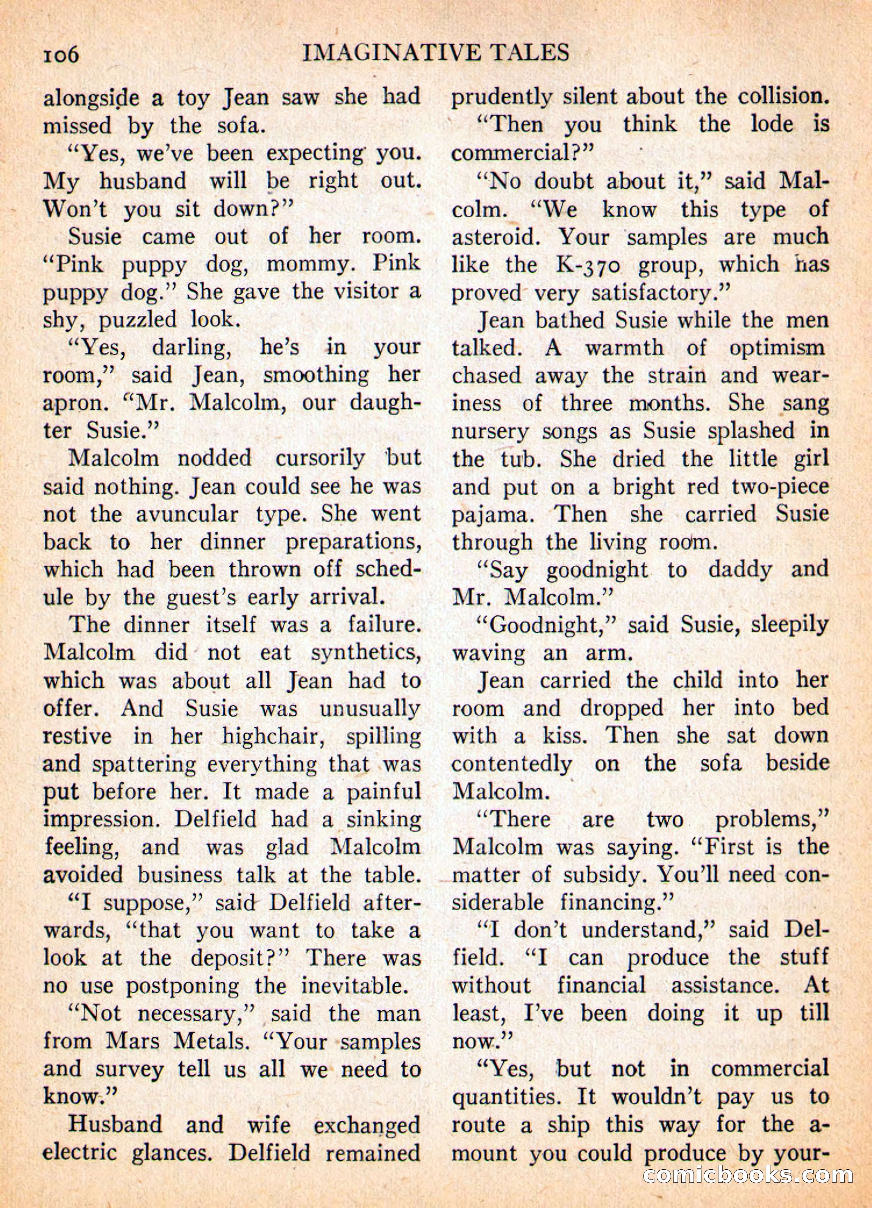 Imaginative Tales, May 1957 — page 106 of 132