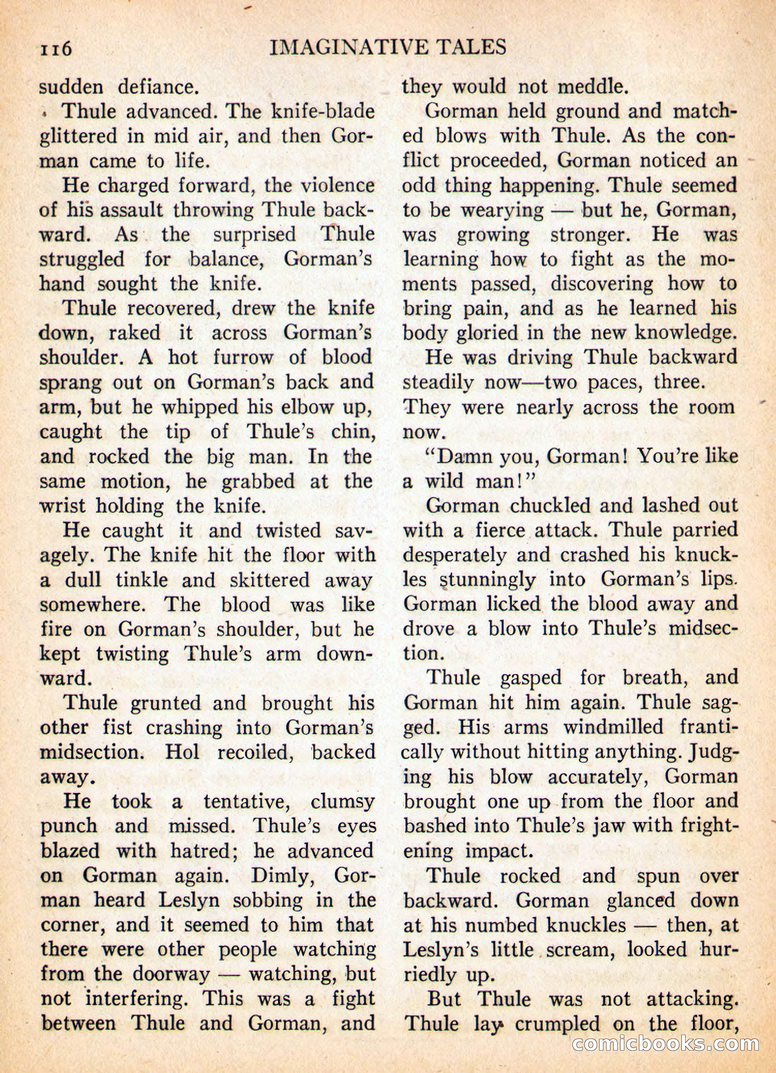 Imaginative Tales, May 1957 — page 116 of 132
