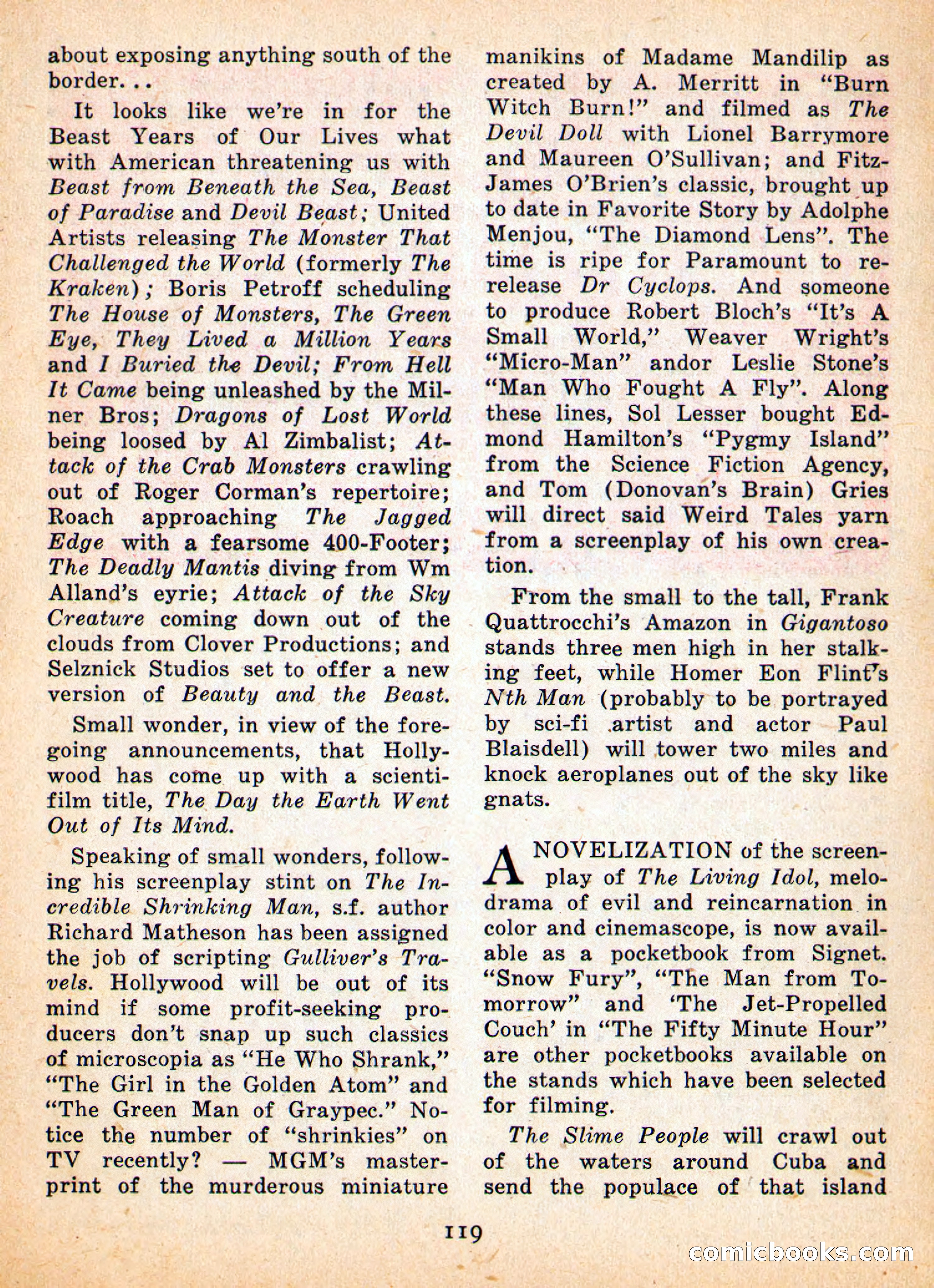 Imaginative Tales, May 1957 — page 119 of 132