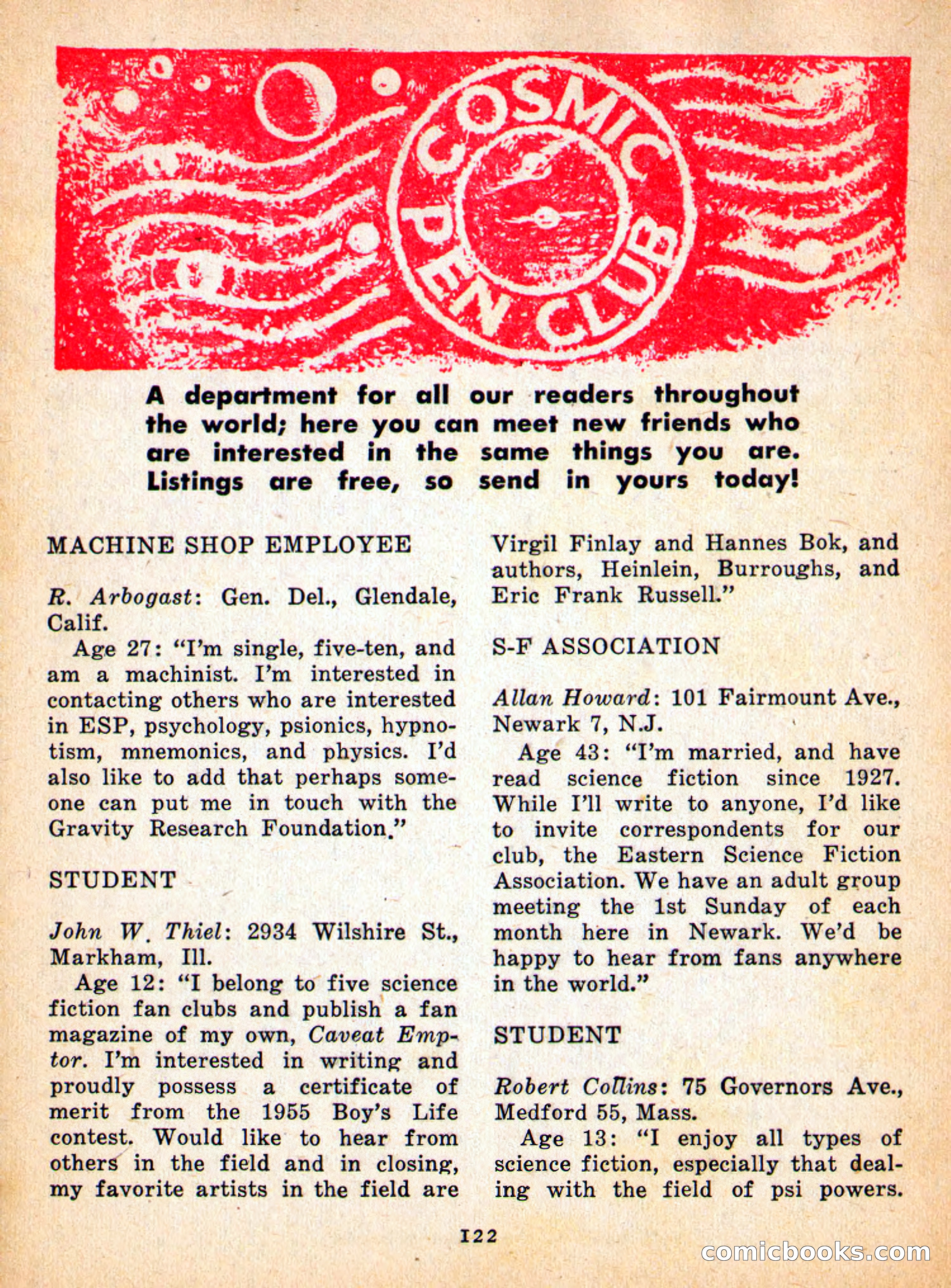 Imaginative Tales, May 1957 — page 122 of 132