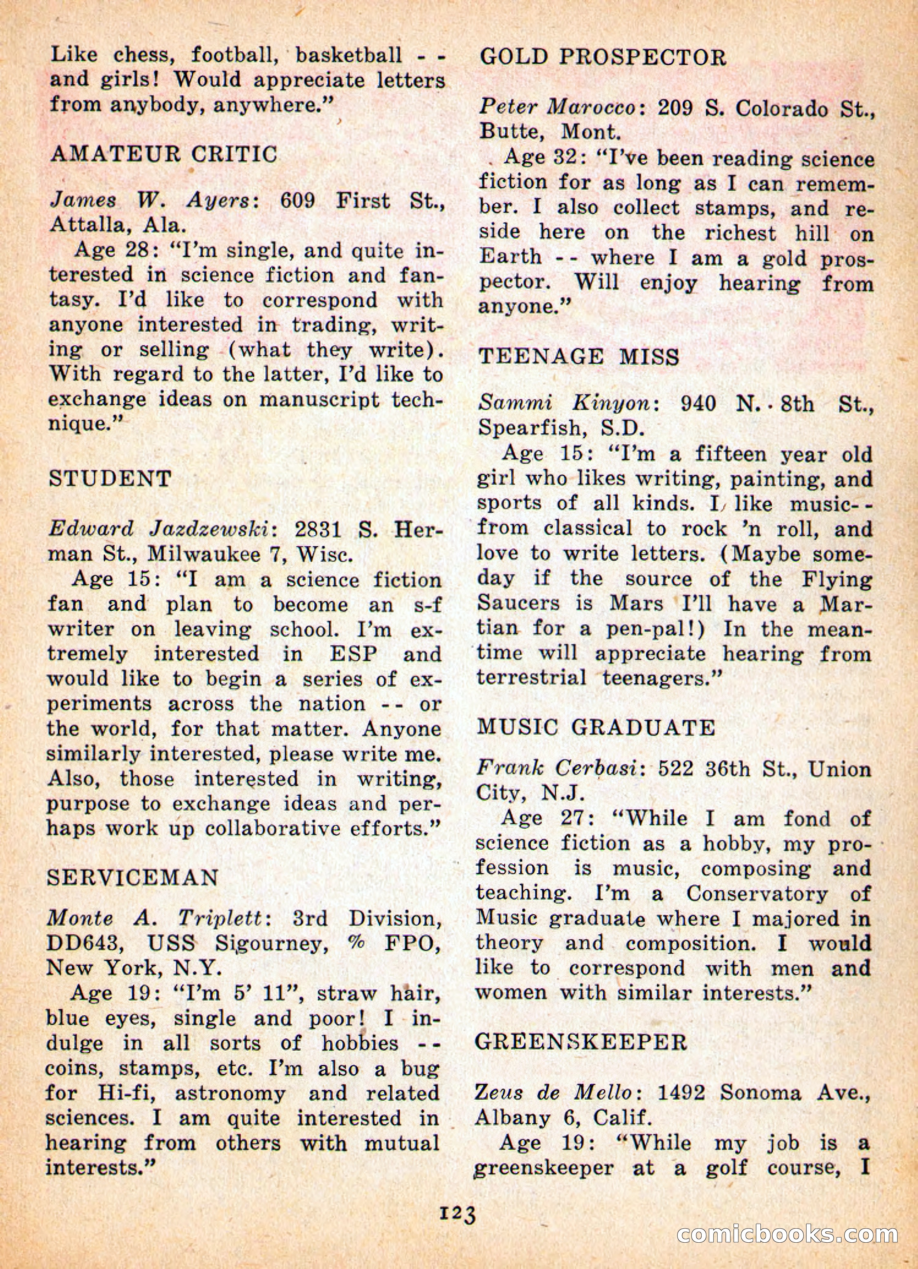 Imaginative Tales, May 1957 — page 123 of 132
