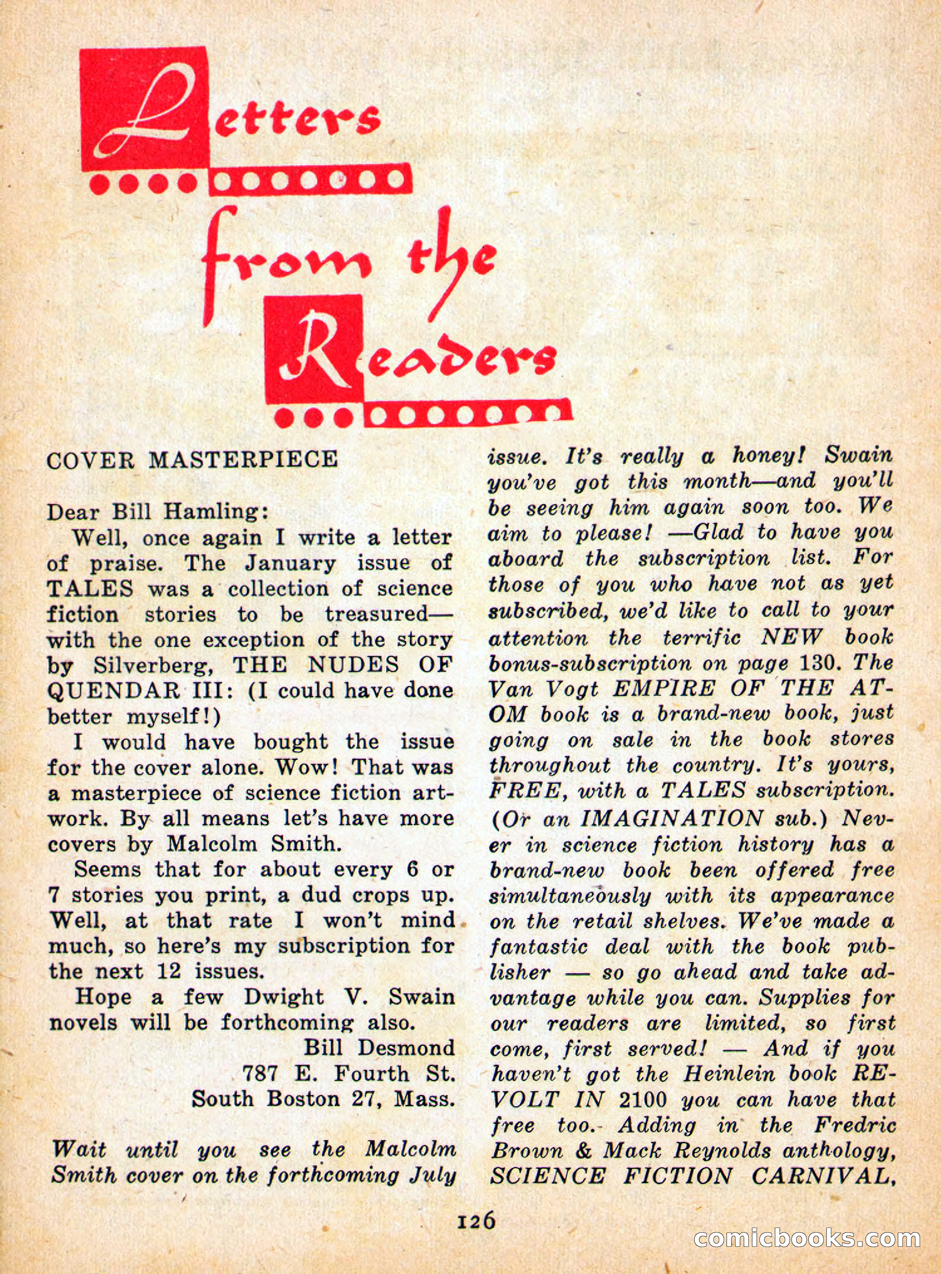 Imaginative Tales, May 1957 — page 126 of 132
