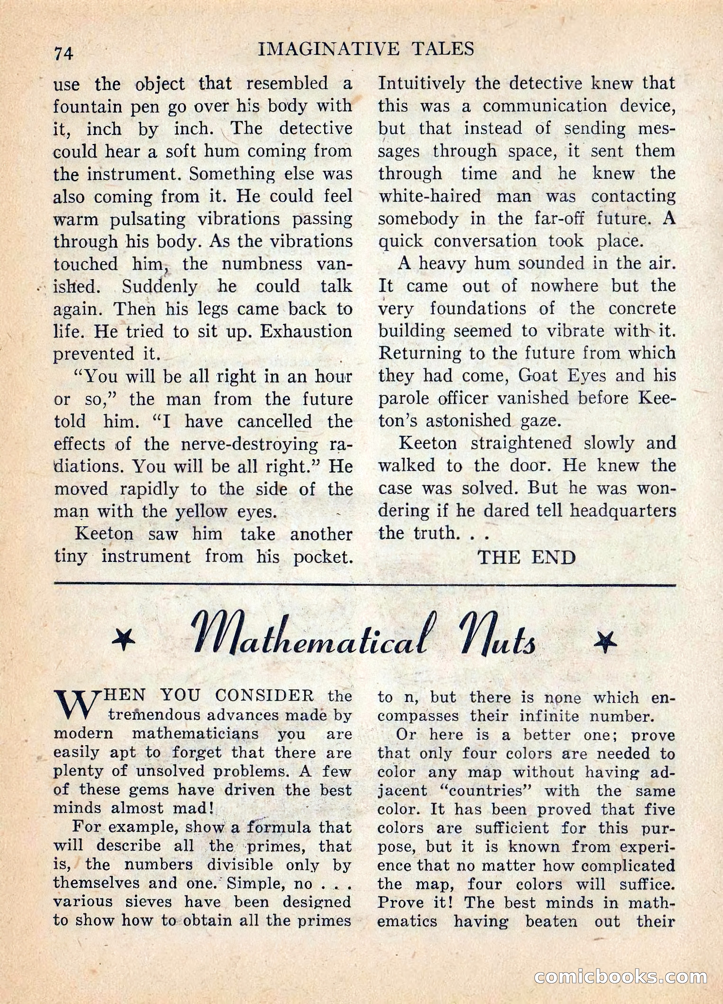 Imaginative Tales, July 1957 — page 75 of 133