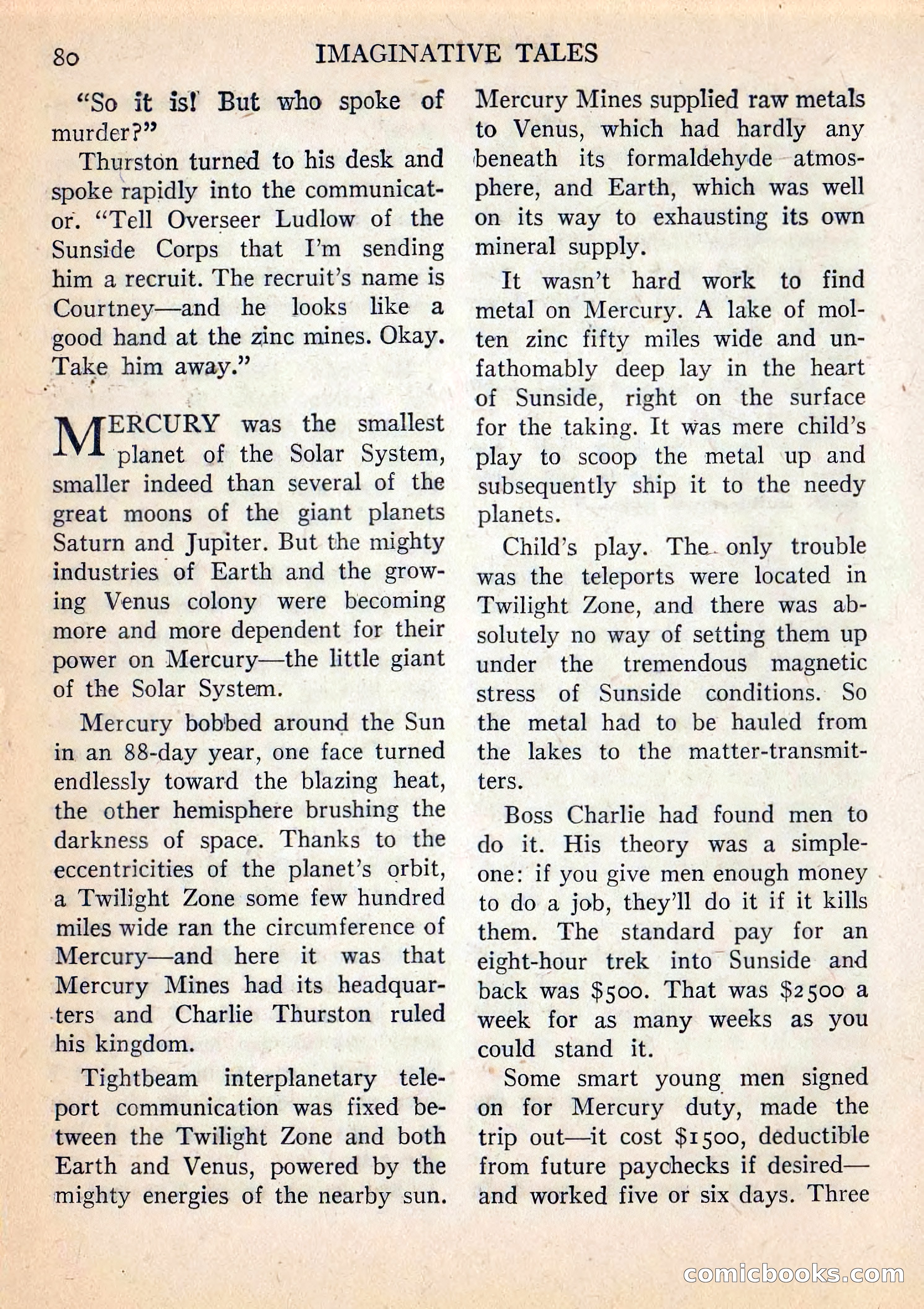 Imaginative Tales, July 1957 — page 81 of 133
