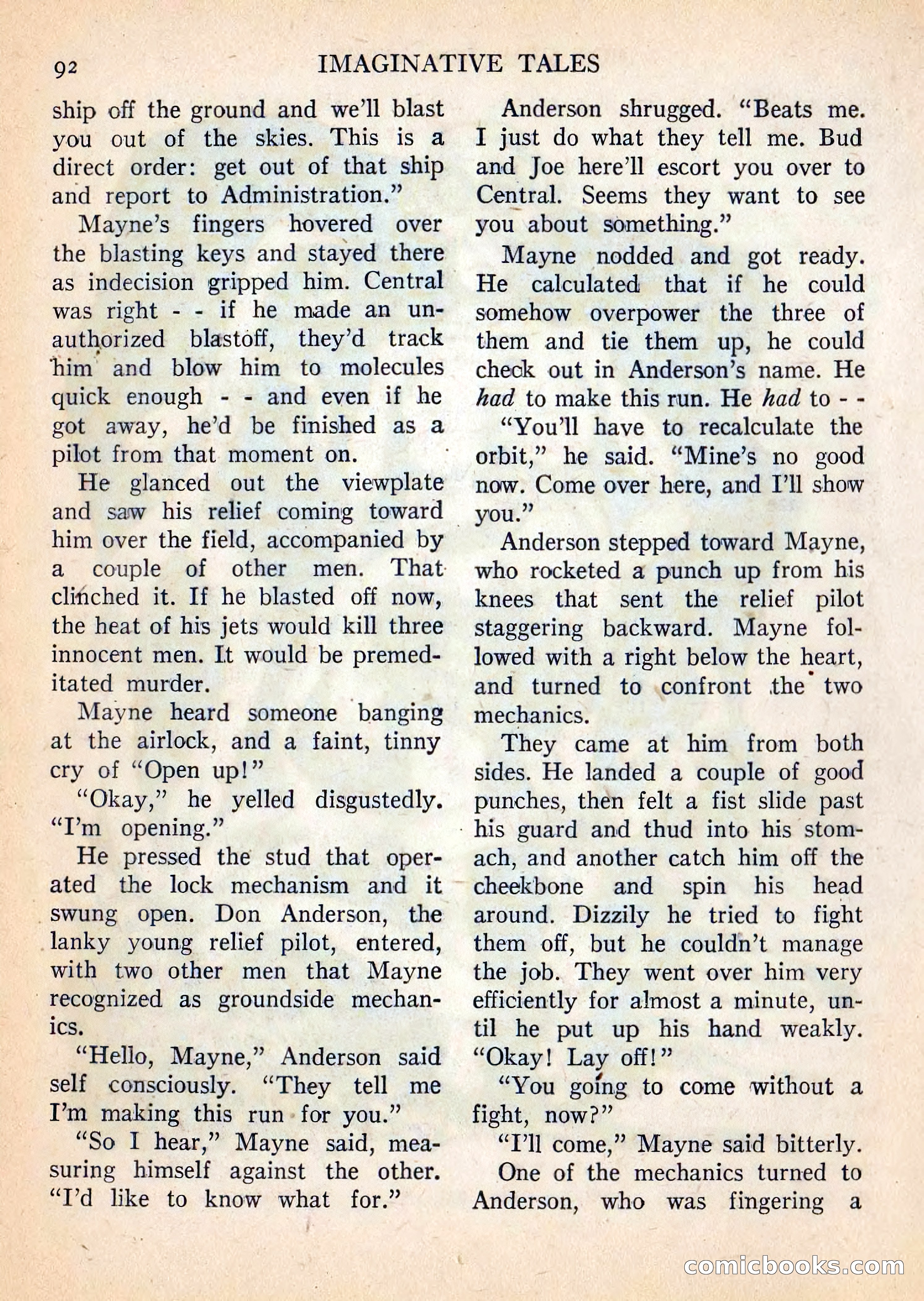 Imaginative Tales, July 1957 — page 93 of 133