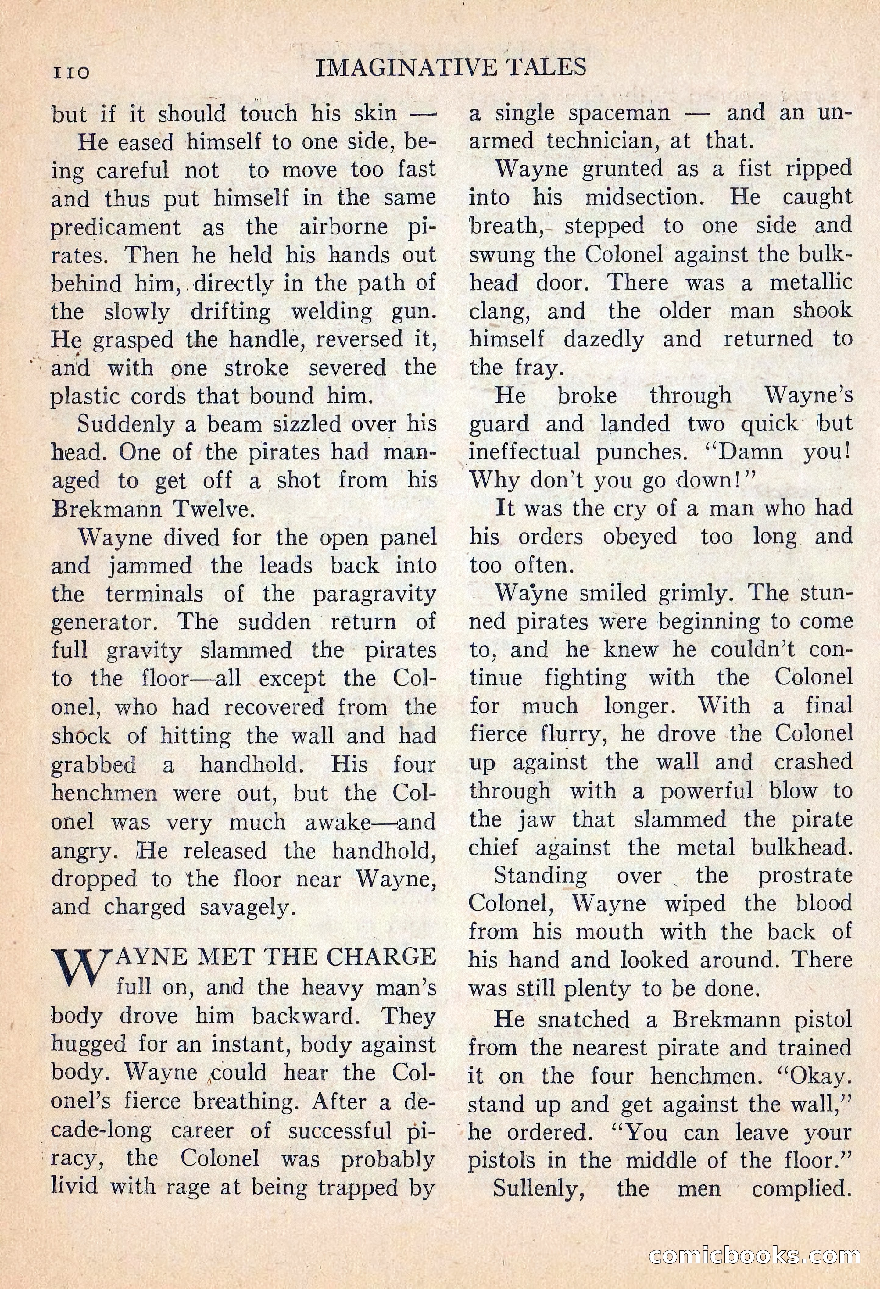 Imaginative Tales, July 1957 — page 111 of 133