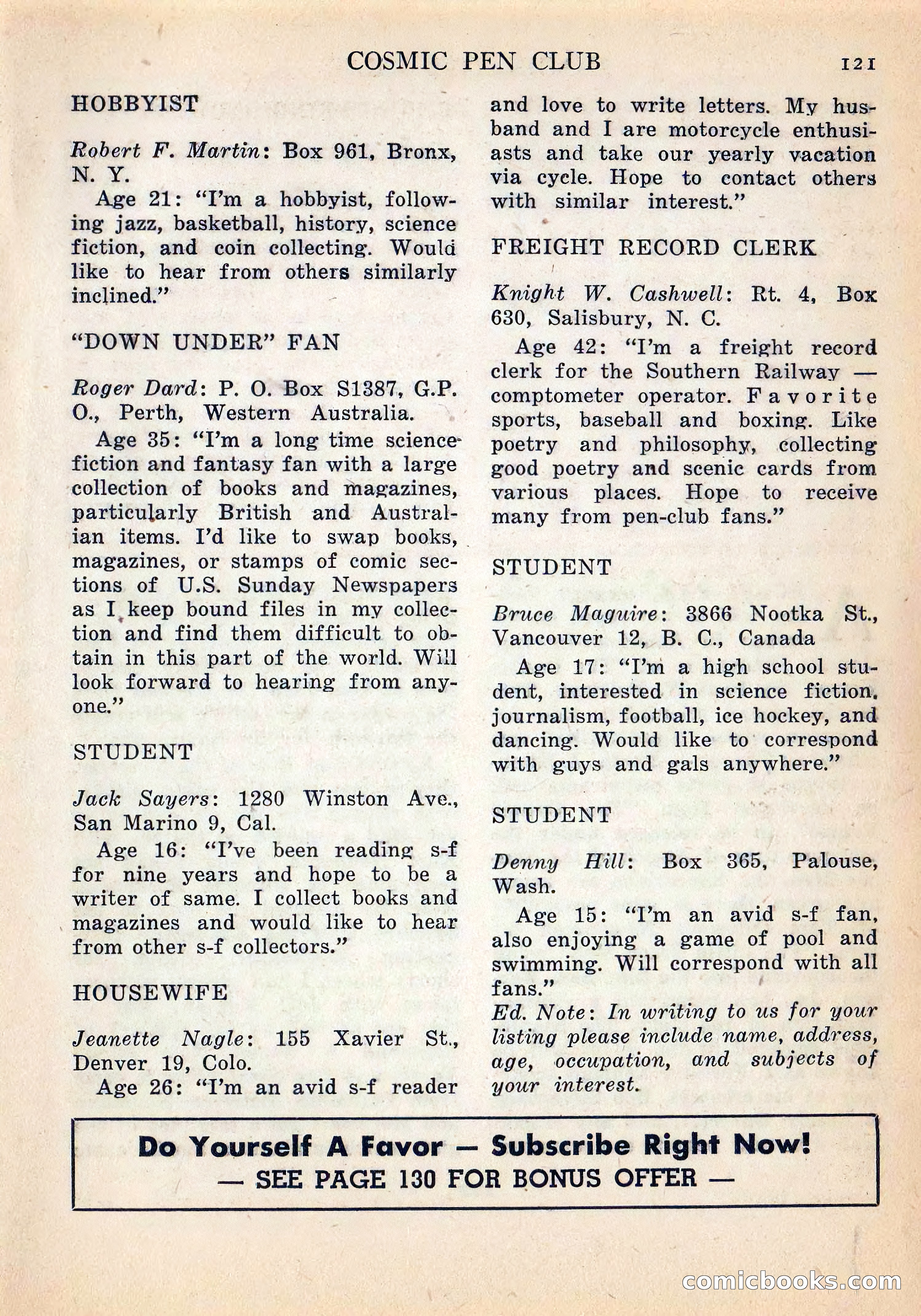 Imaginative Tales, July 1957 — page 122 of 133